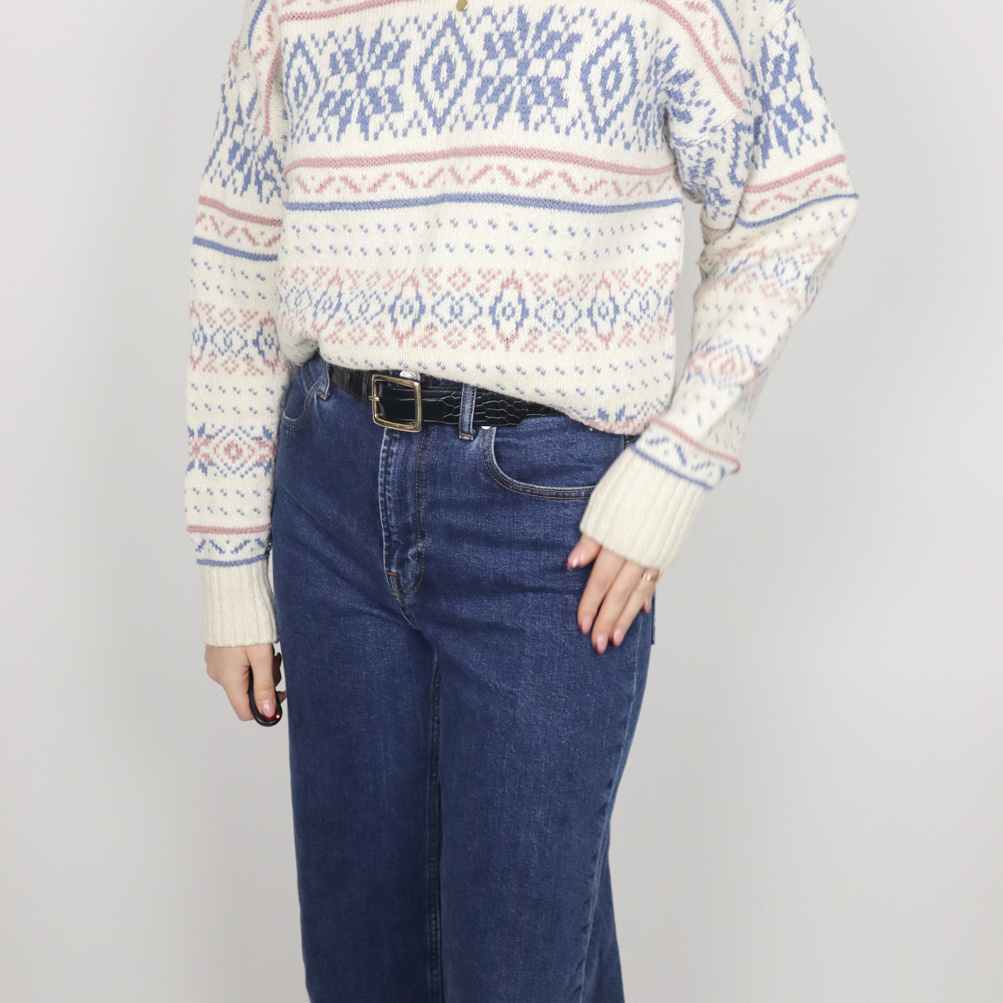 Made in Canada x Vintage x Patterned Knit (XS/S)