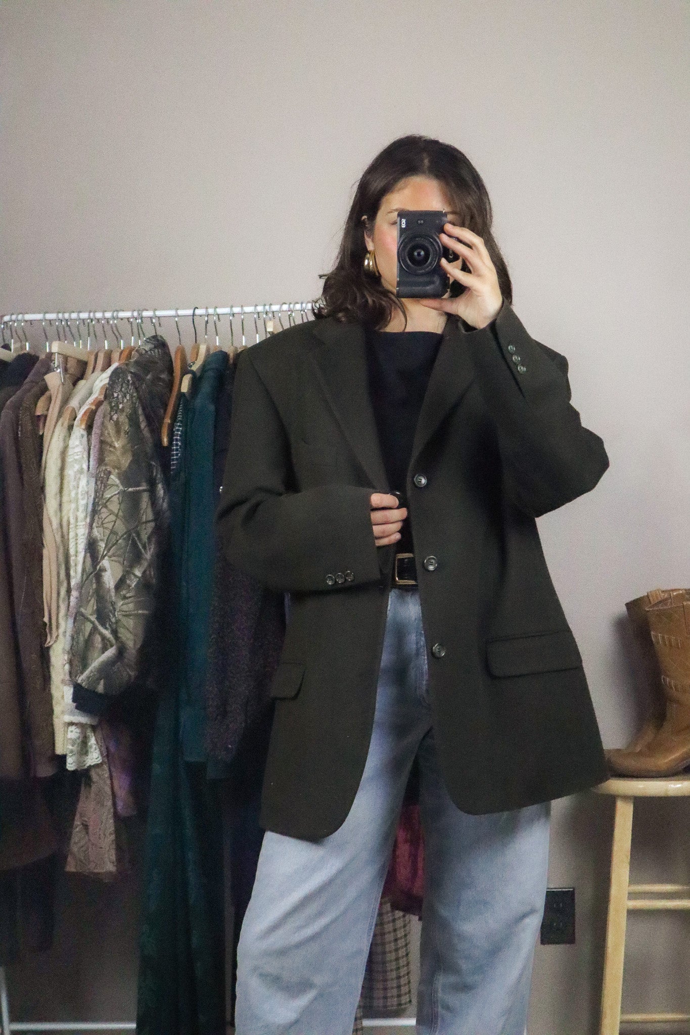 Made in Canada x Vintage x Wool & Cashmere Blazer (L/XL)