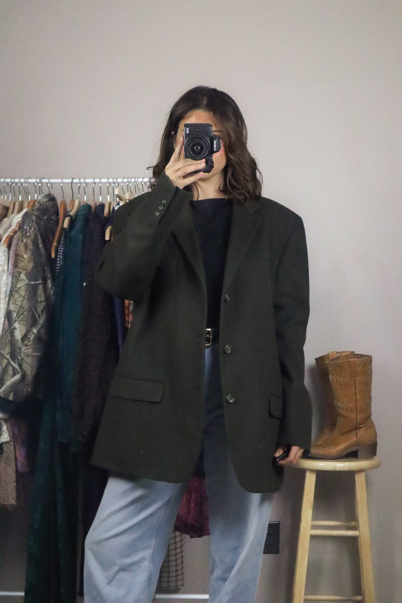 Made in Canada x Vintage x Wool & Cashmere Blazer (L/XL)