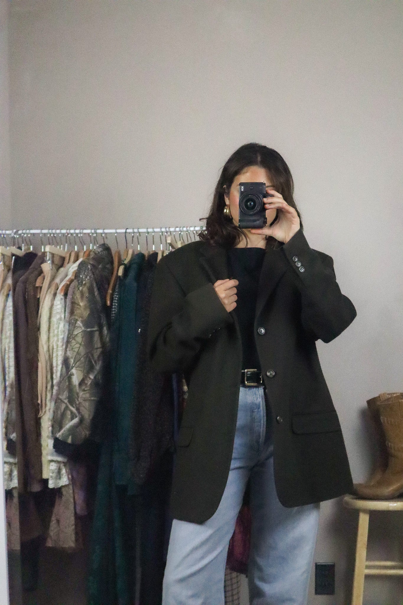 Made in Canada x Vintage x Wool & Cashmere Blazer (L/XL)