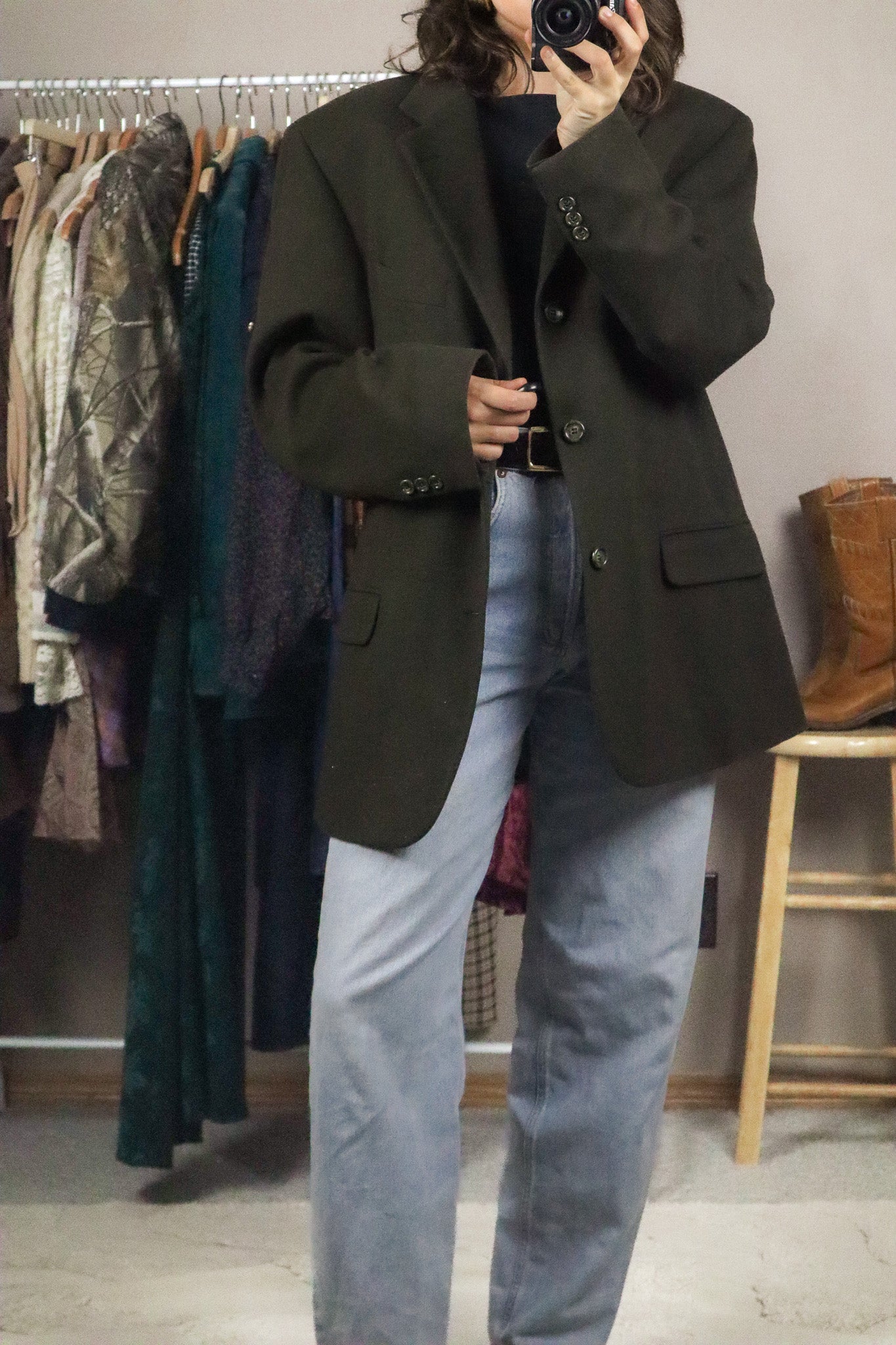 Made in Canada x Vintage x Wool & Cashmere Blazer (L/XL)