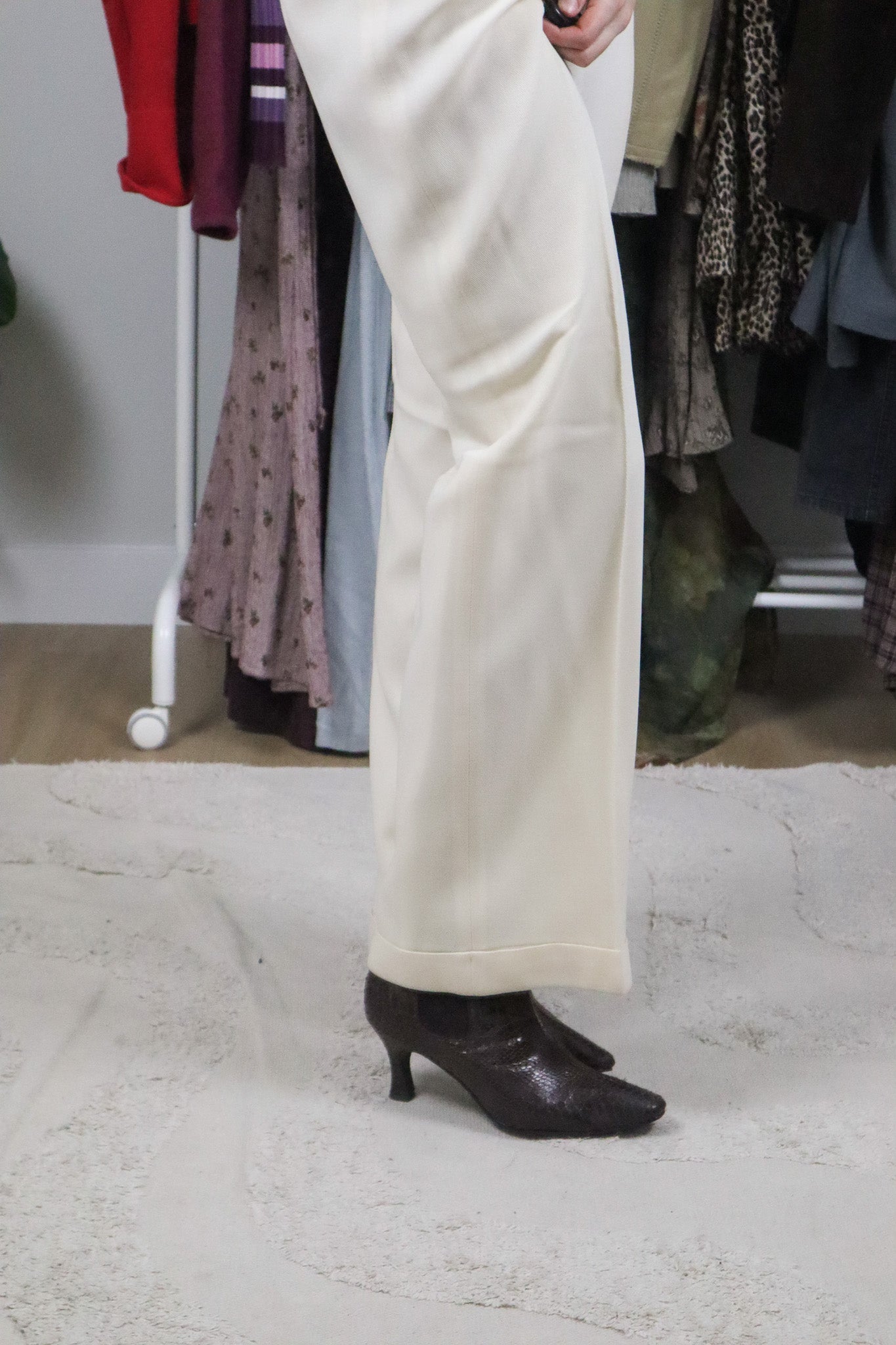 Vintage x Faux Snake Skin Boots (6/6.5)