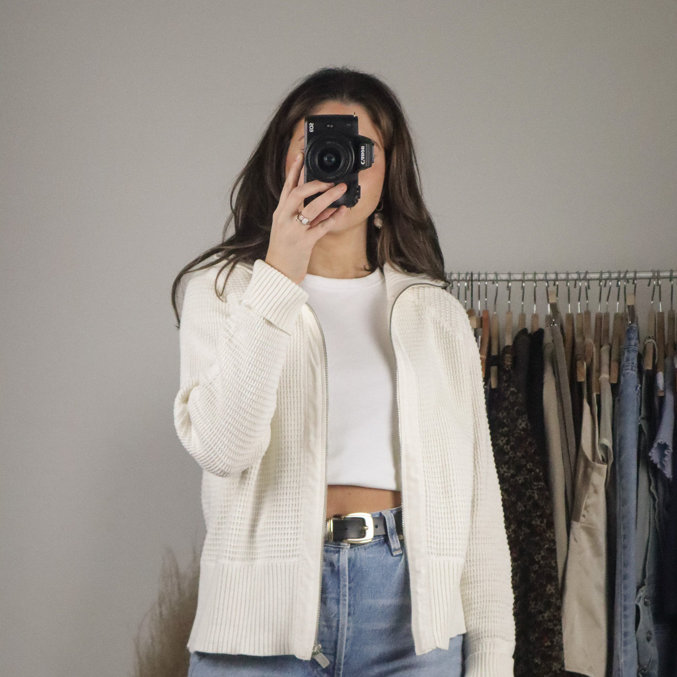 Vintage x Zip Up Sweater (M)