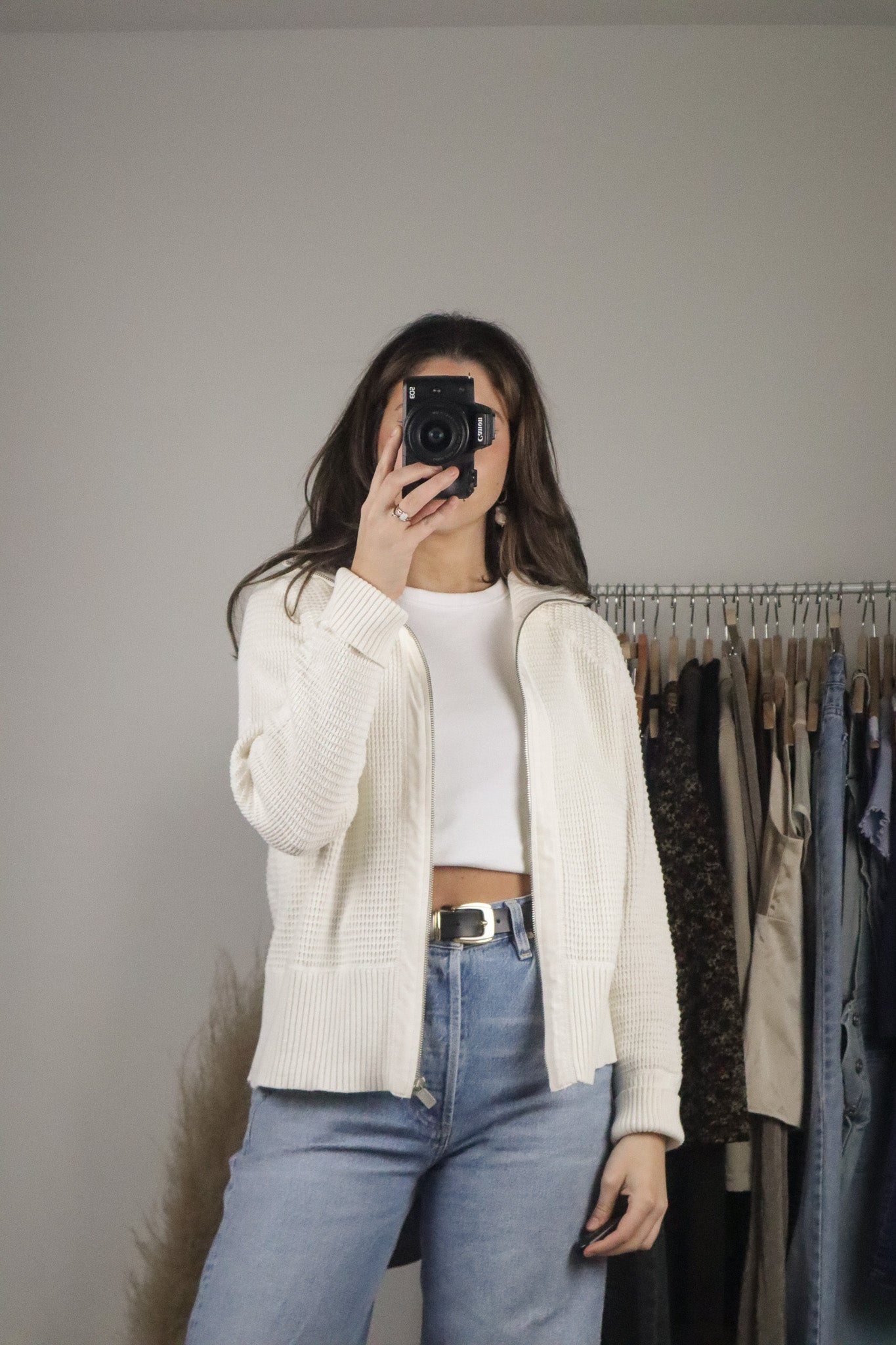 Vintage x Zip Up Sweater (M)