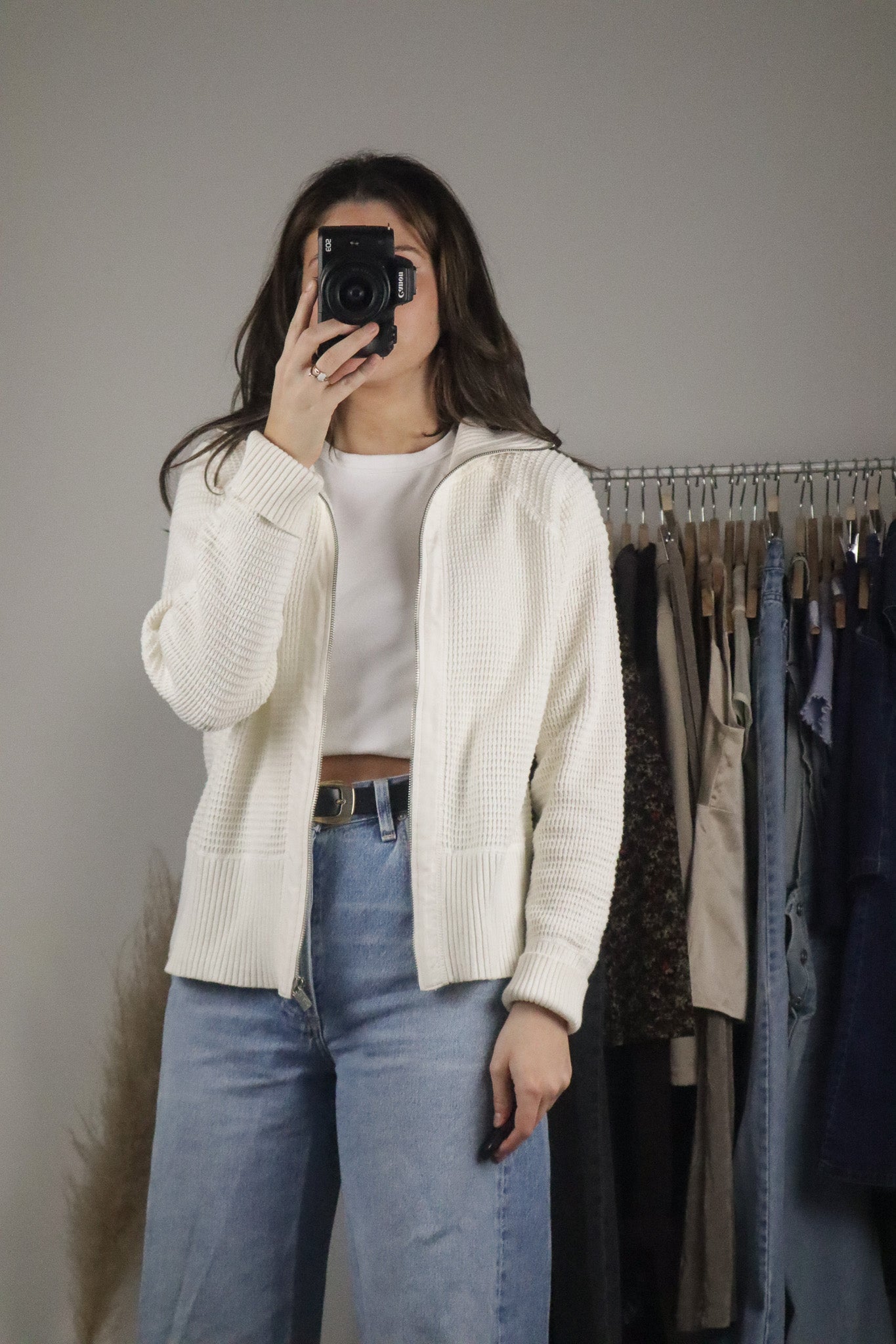 Vintage x Zip Up Sweater (M)