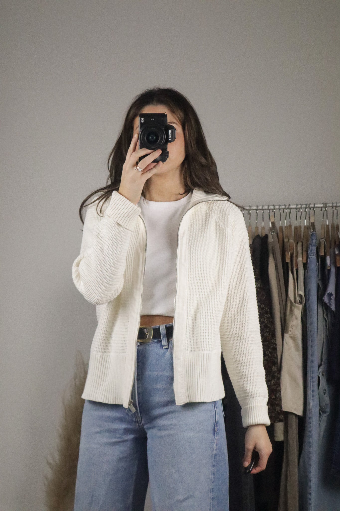Vintage x Zip Up Sweater (M)