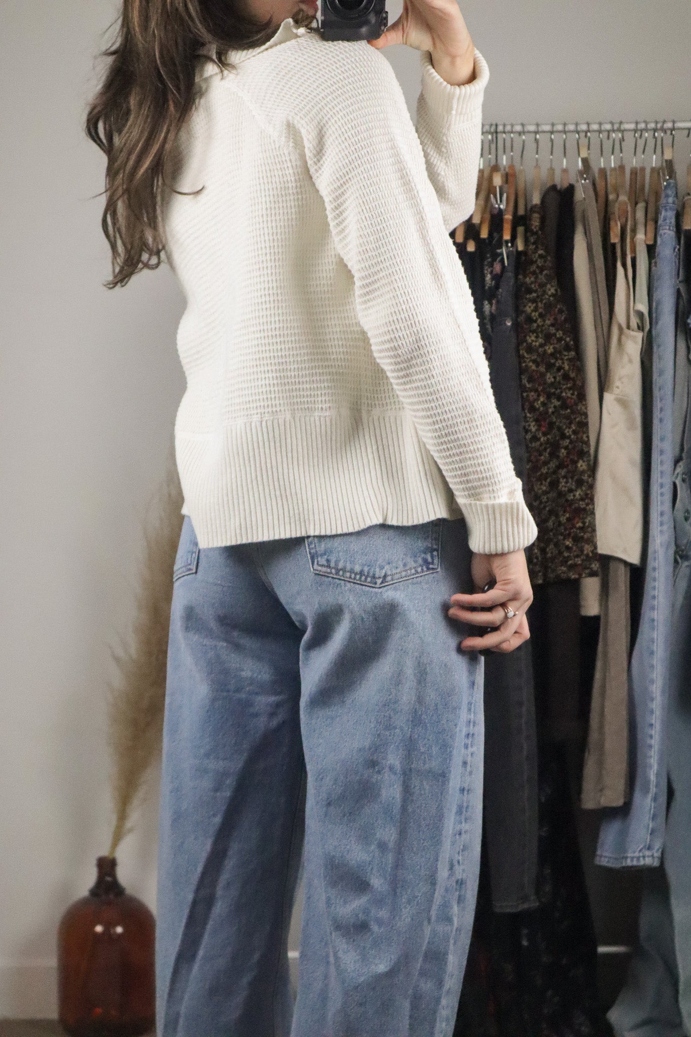 Vintage x Zip Up Sweater (M)
