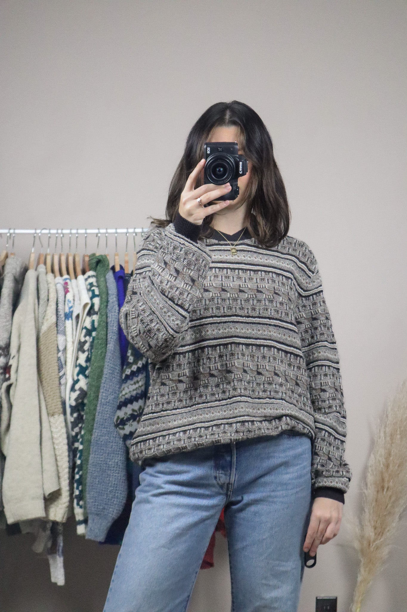 Made in Peru x Baby Alpaca Textured Sweater (S/M)