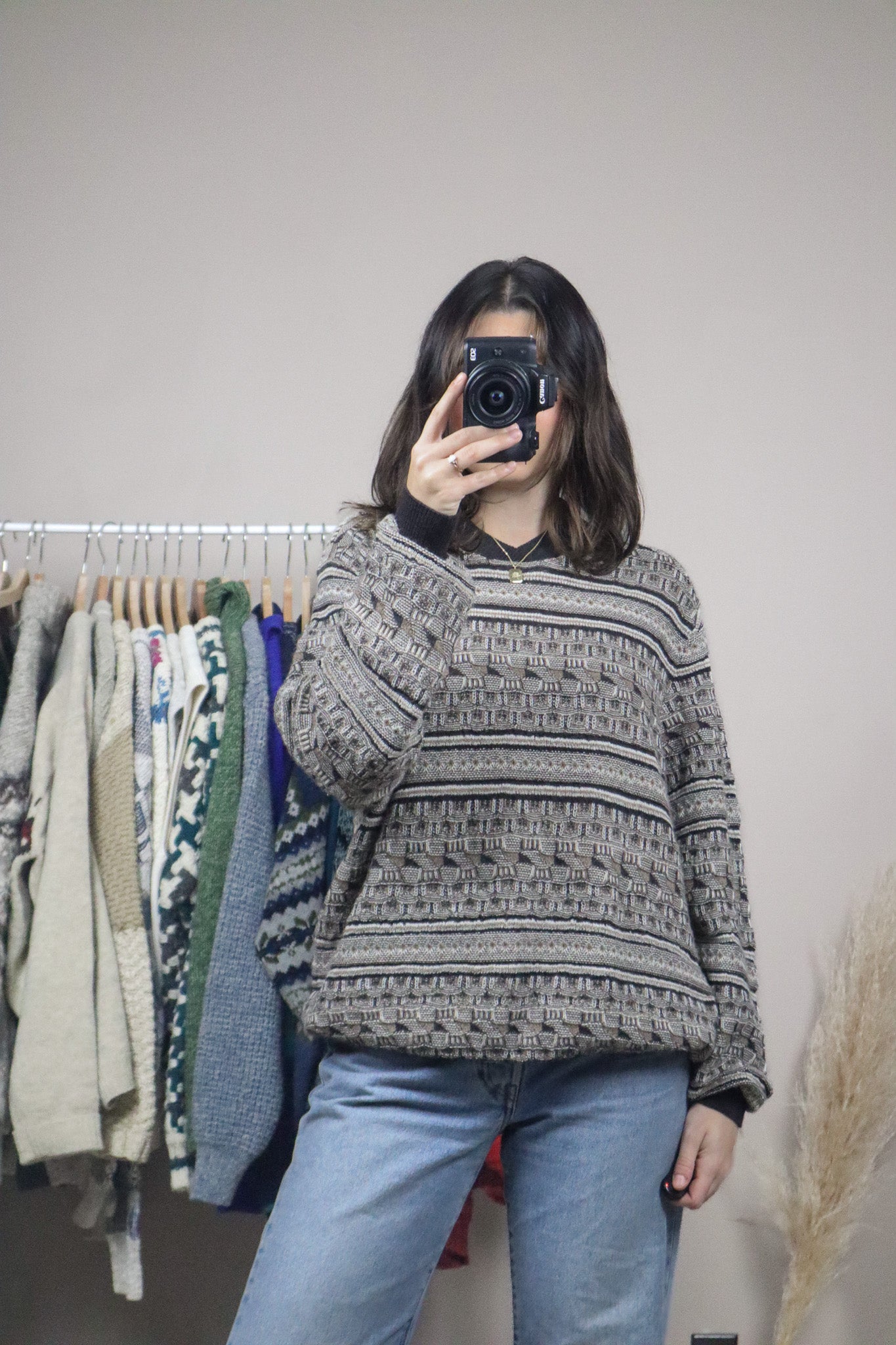 Made in Peru x Baby Alpaca Textured Sweater (S/M)