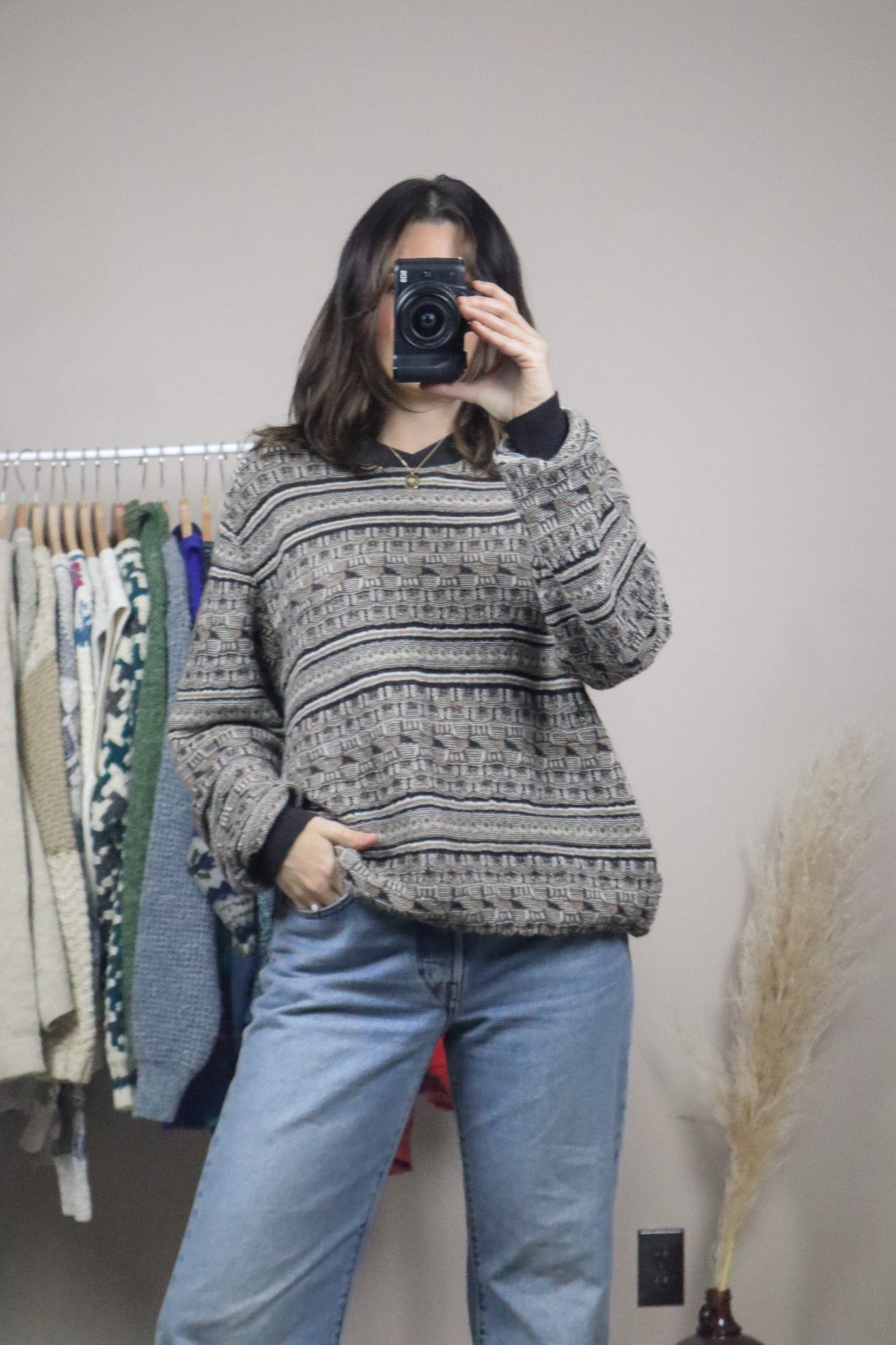 Made in Peru x Baby Alpaca Textured Sweater (S/M)