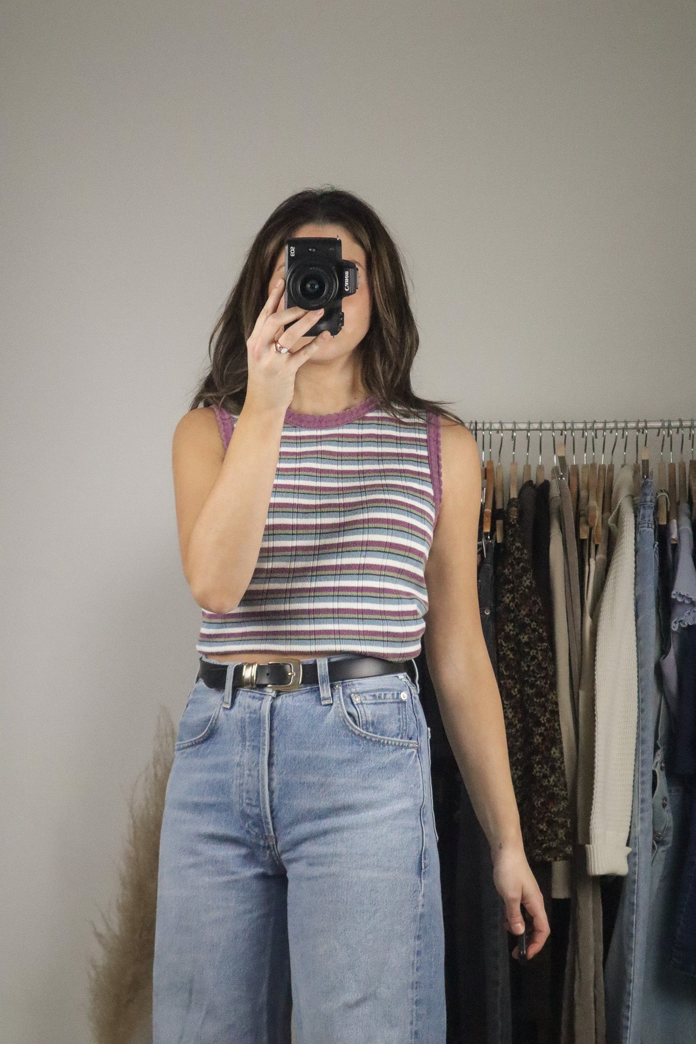Made in Canada x Vintage x Strip Tank (M)