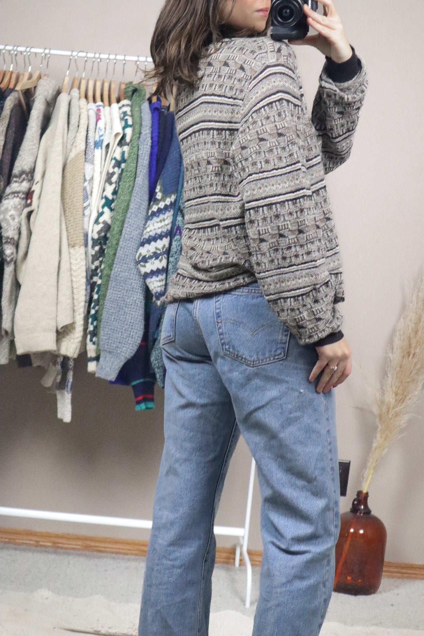 Made in Peru x Baby Alpaca Textured Sweater (S/M)