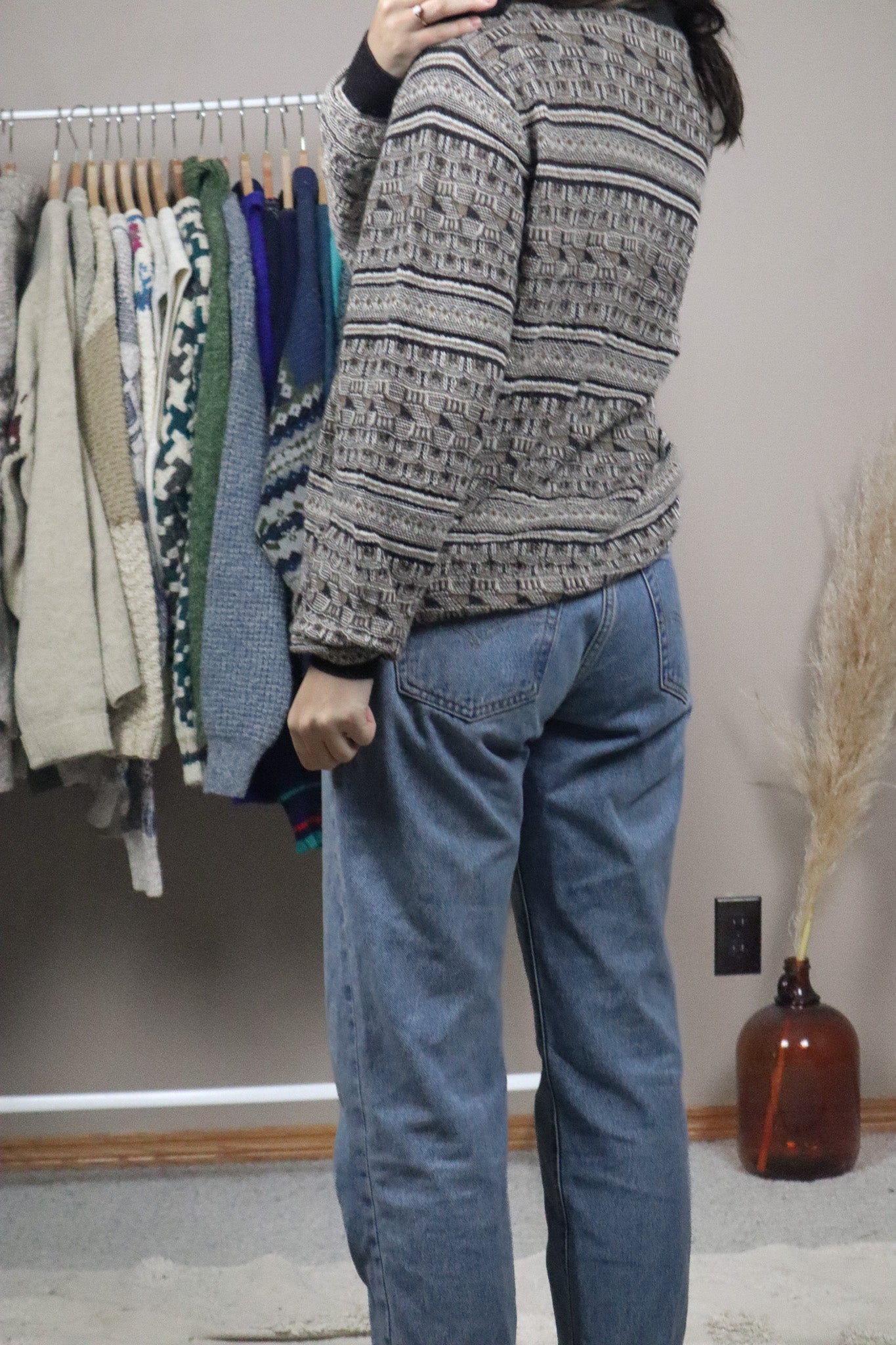 Made in Peru x Baby Alpaca Textured Sweater (S/M)