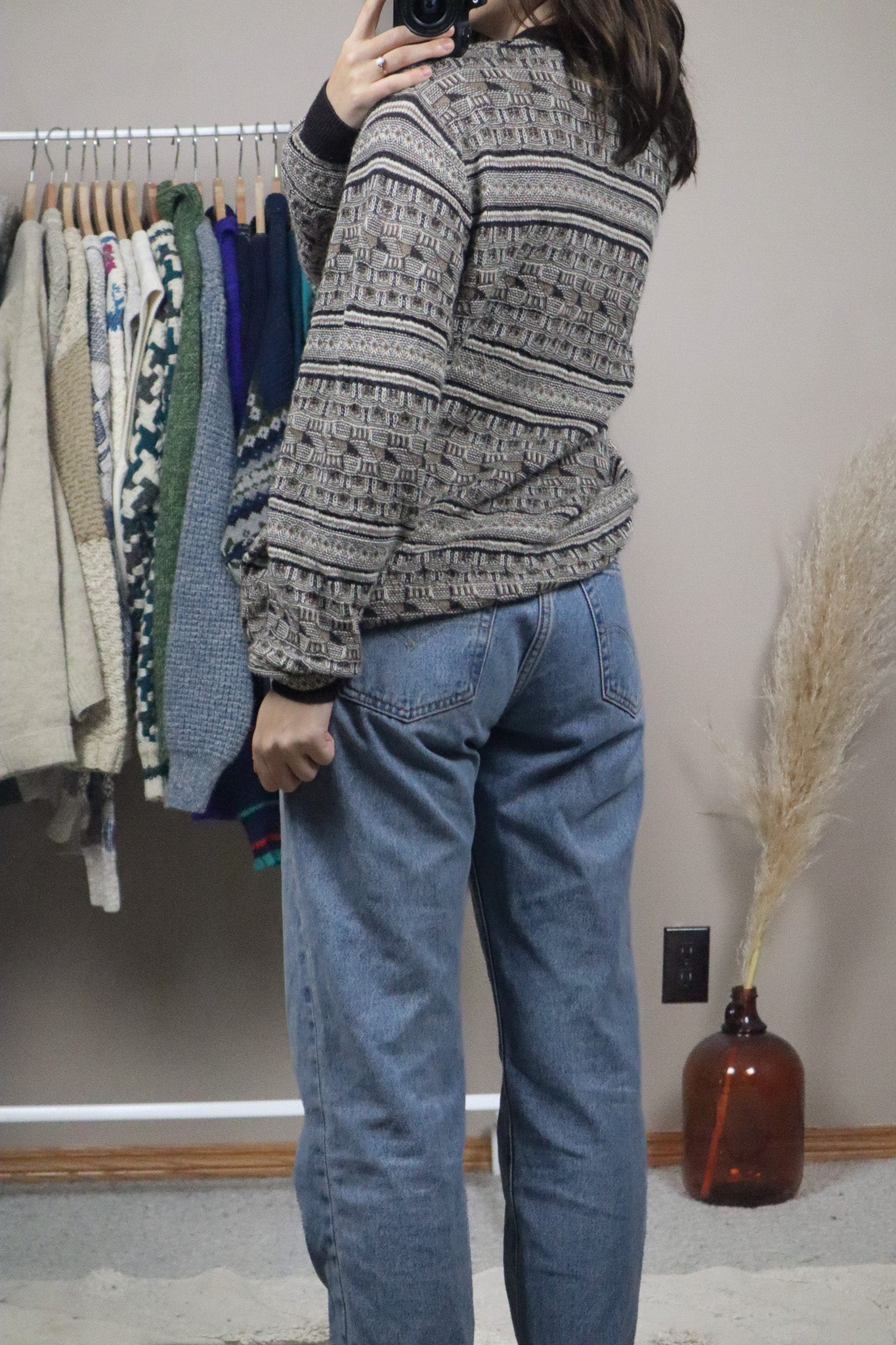 Made in Peru x Baby Alpaca Textured Sweater (S/M)
