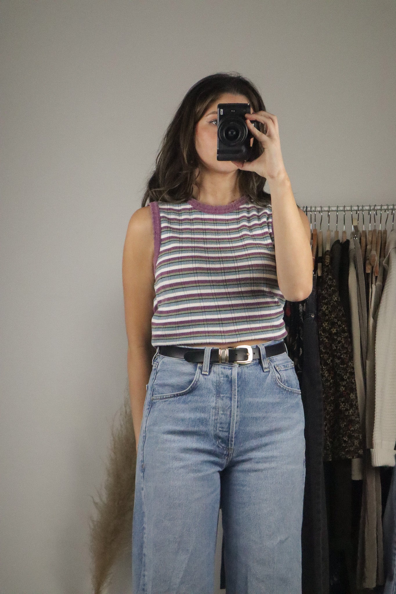 Made in Canada x Vintage x Strip Tank (M)