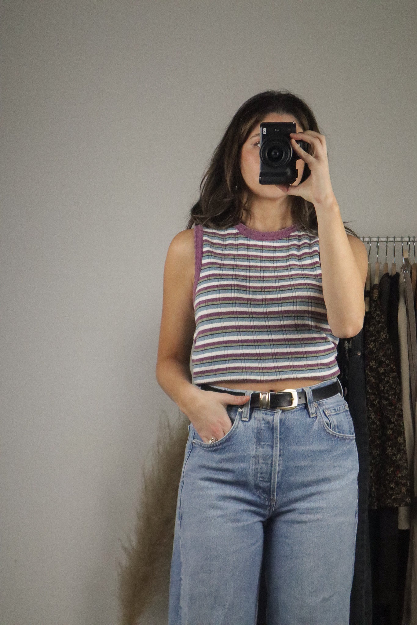 Made in Canada x Vintage x Strip Tank (M)