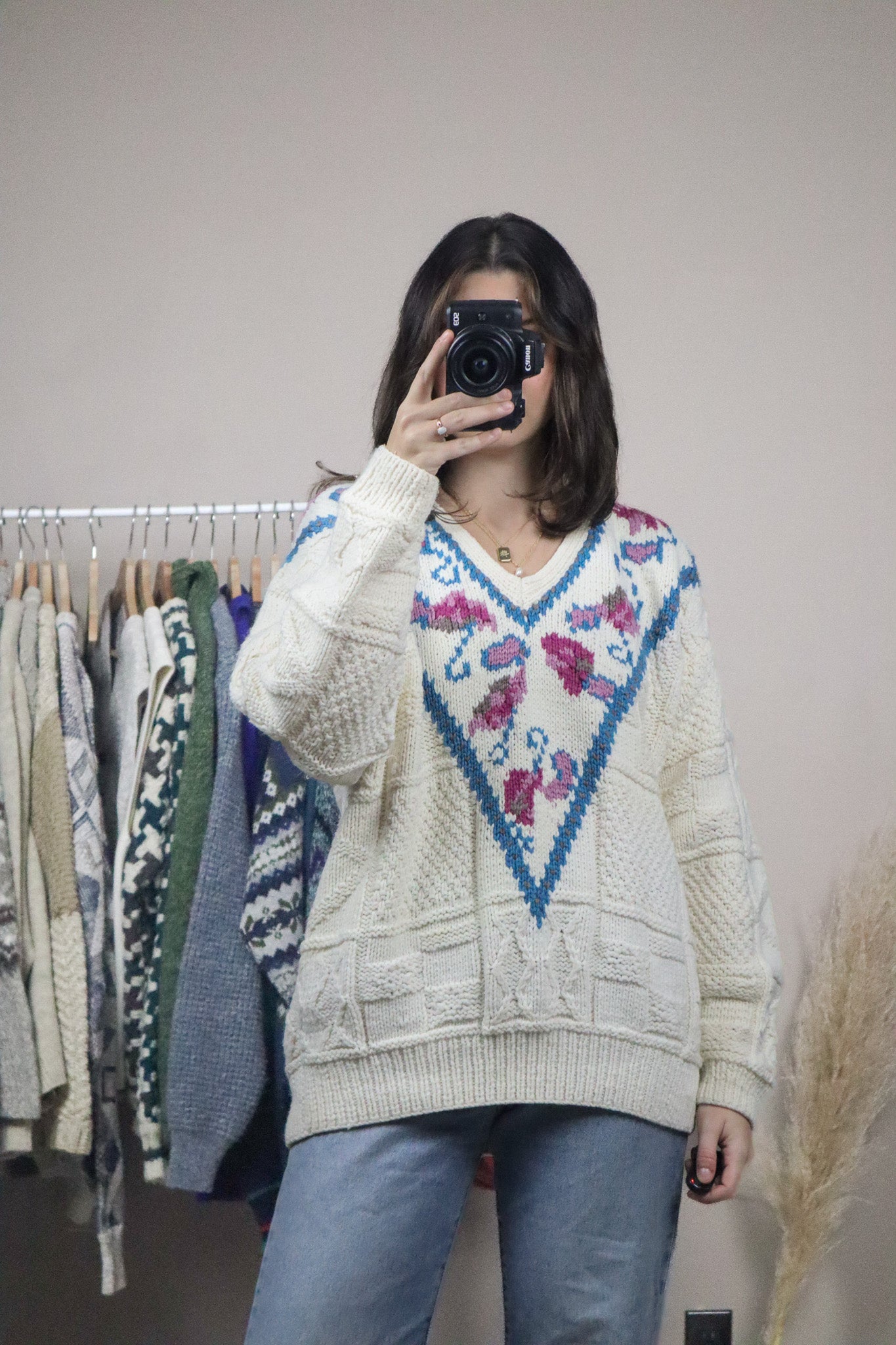 Handknit x V-Neck (M/L)