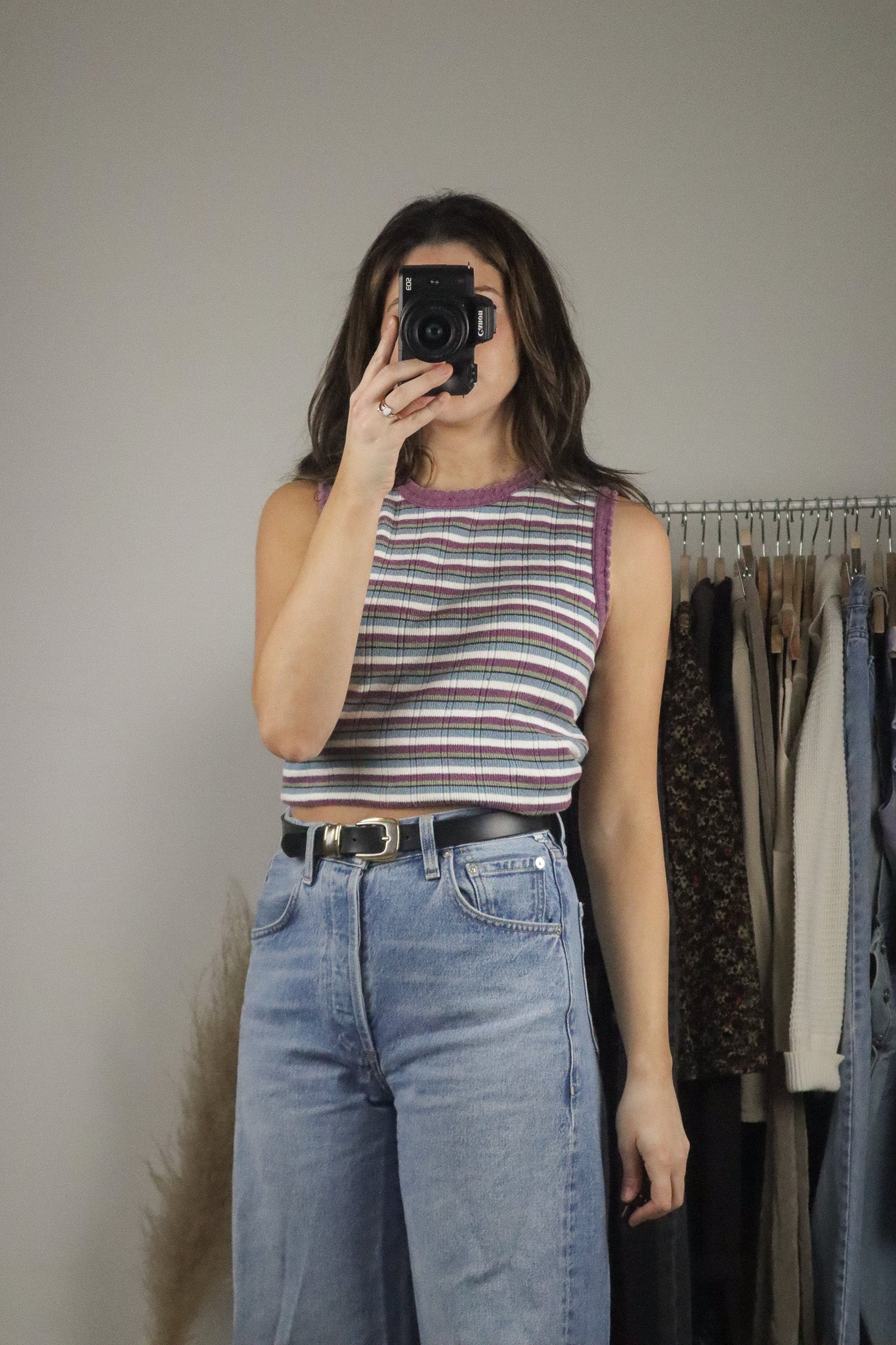 Made in Canada x Vintage x Strip Tank (M)