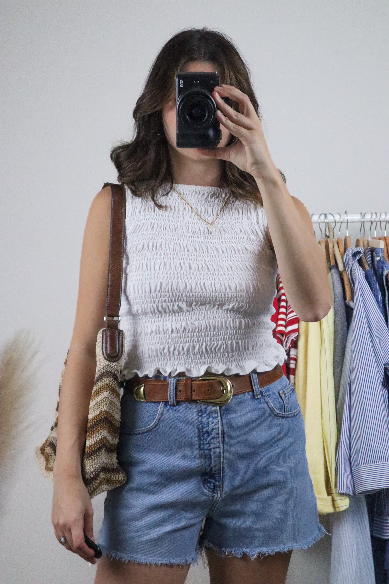 Vintage x Woven Shouder Bag