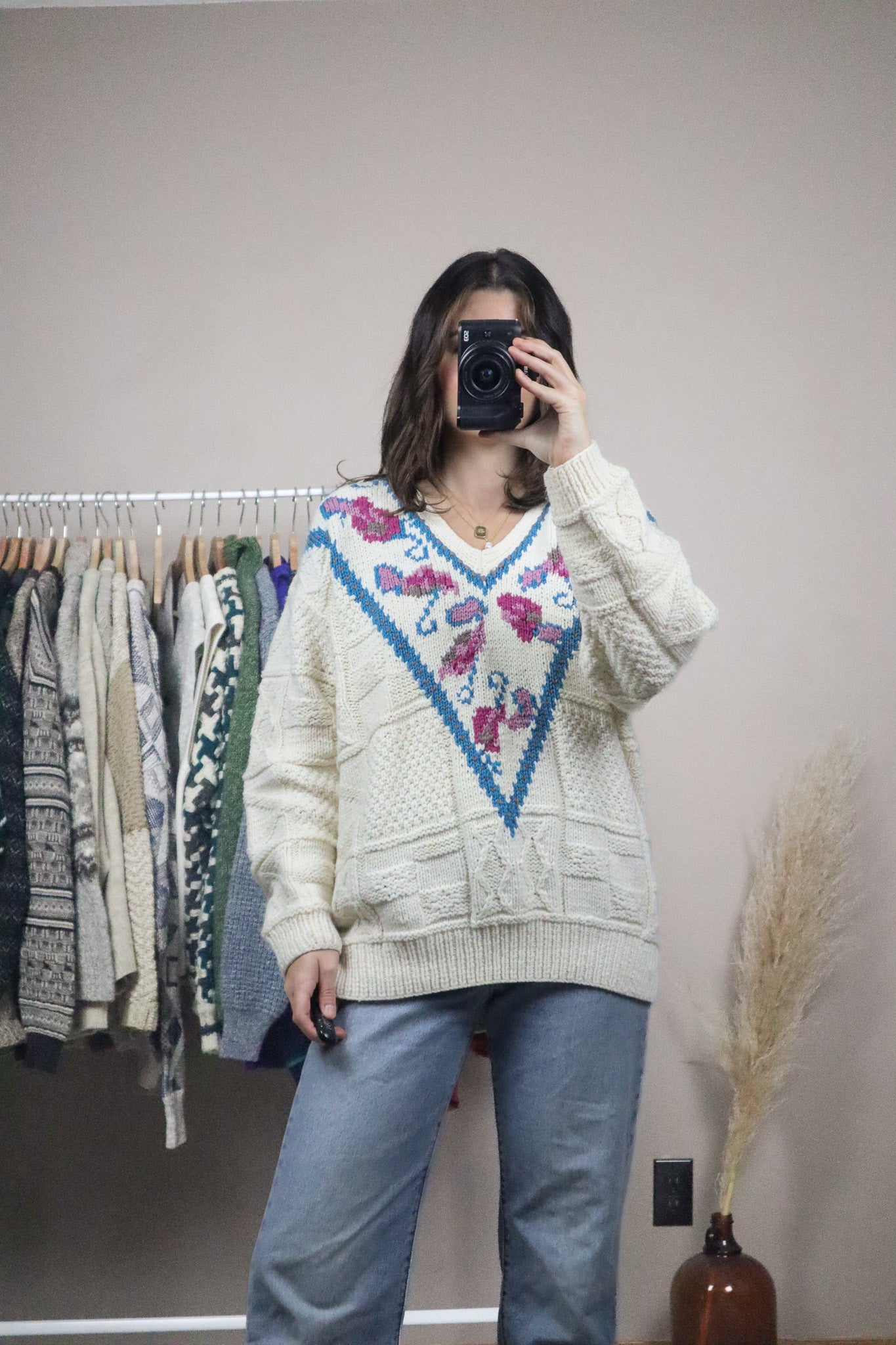 Handknit x V-Neck (M/L)