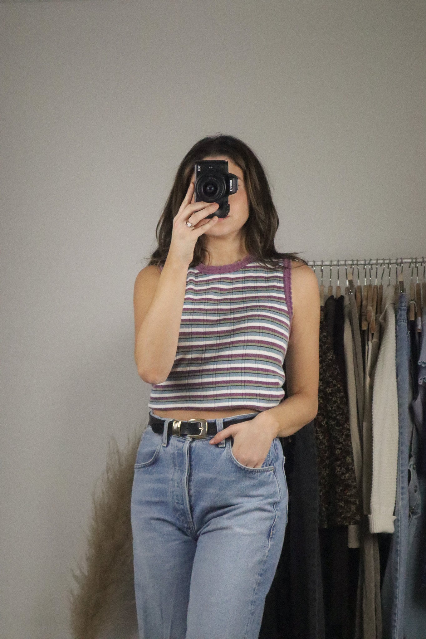 Made in Canada x Vintage x Strip Tank (M)