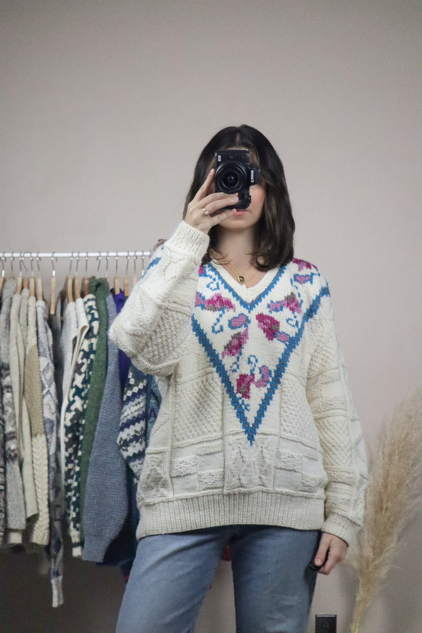 Handknit x V-Neck (M/L)