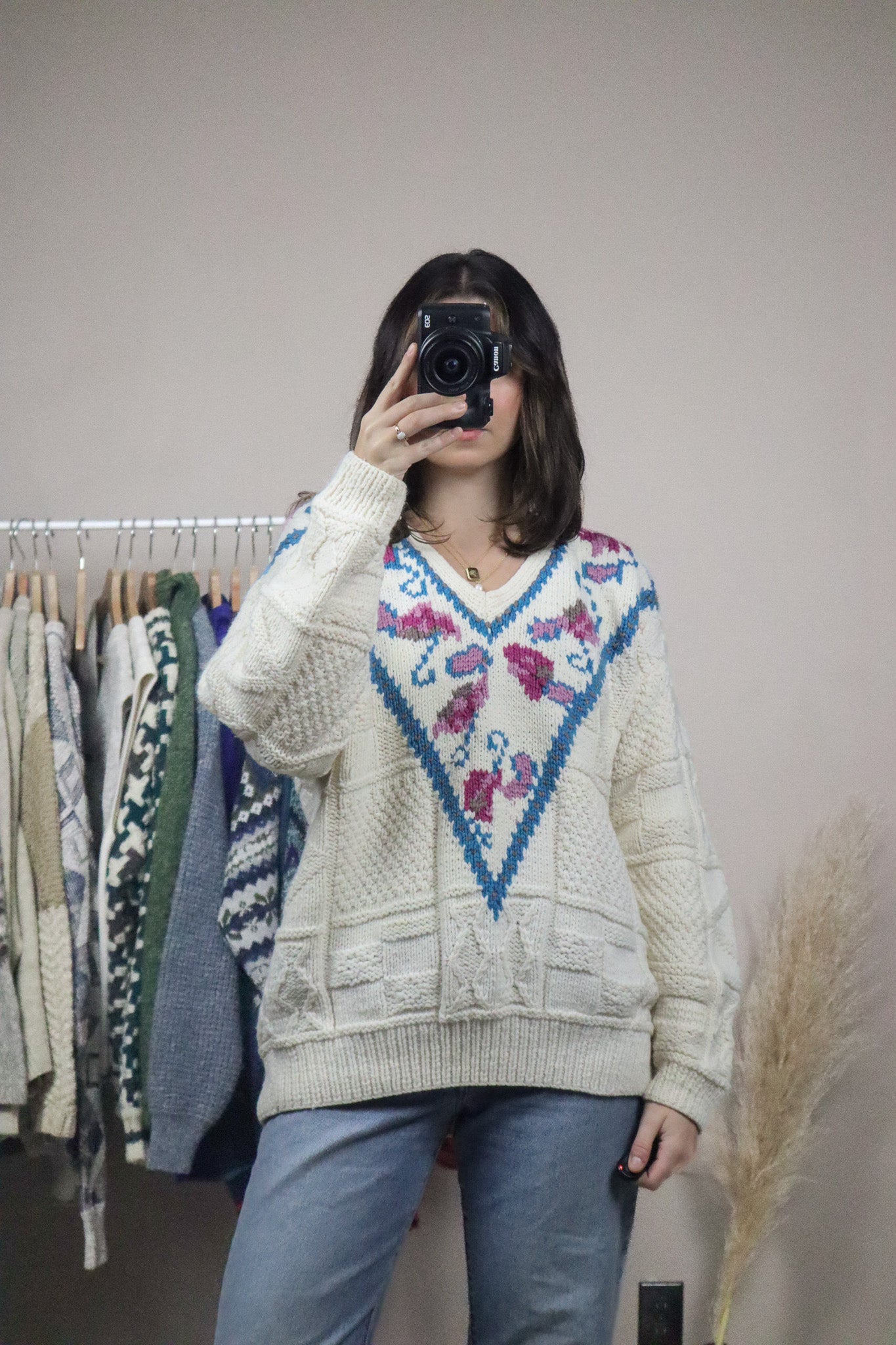 Handknit x V-Neck (M/L)