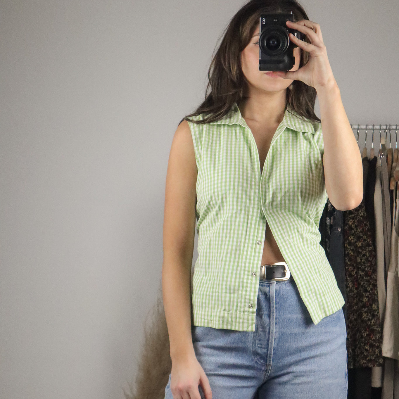 DeadStock x Vintage x Gingham Tank (L)