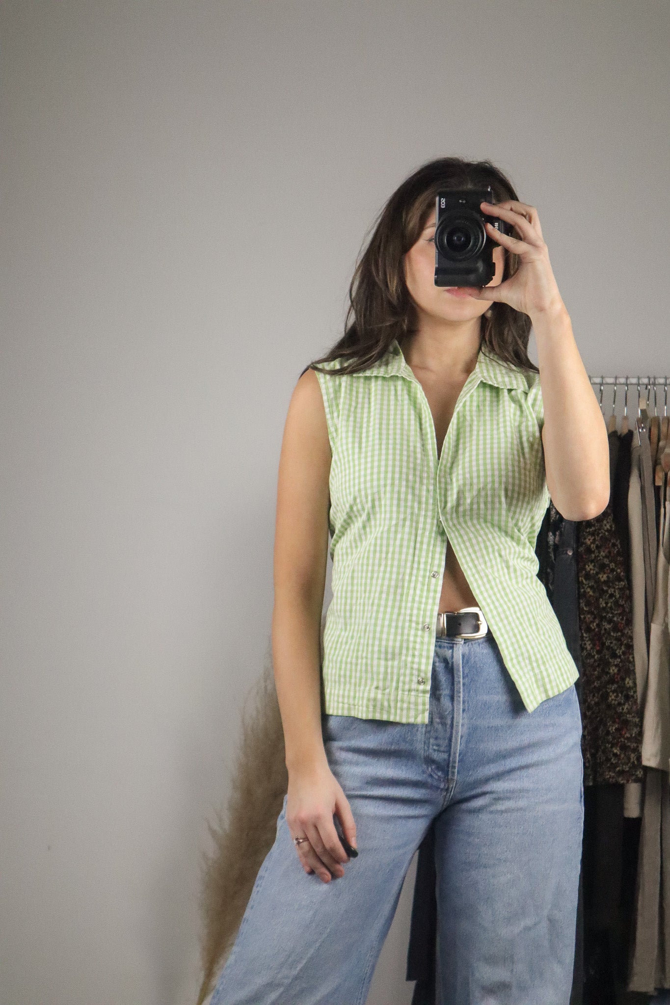 DeadStock x Vintage x Gingham Tank (L)