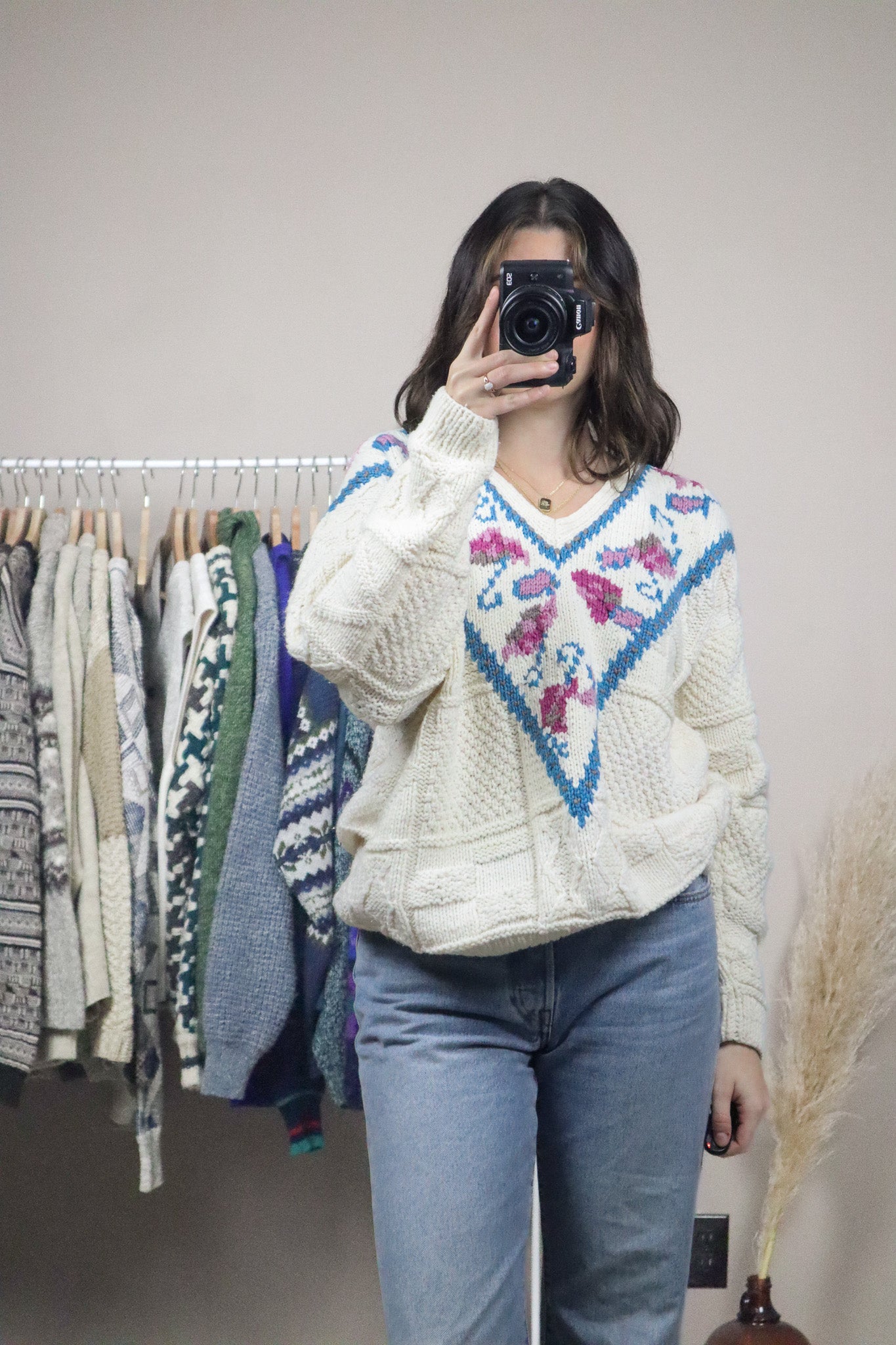 Handknit x V-Neck (M/L)