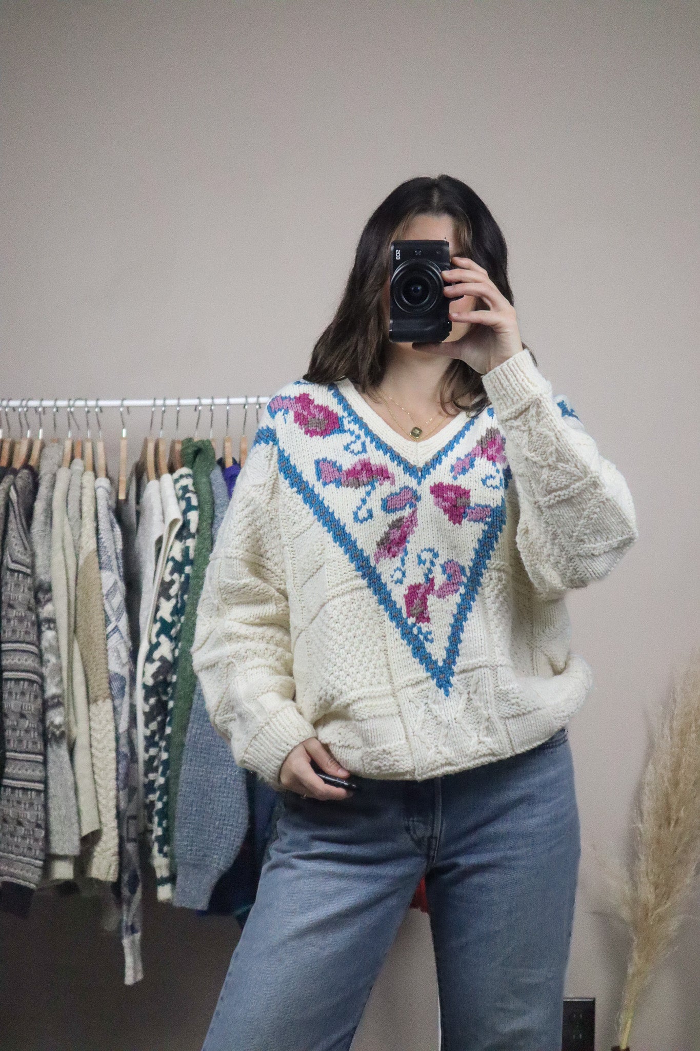 Handknit x V-Neck (M/L)