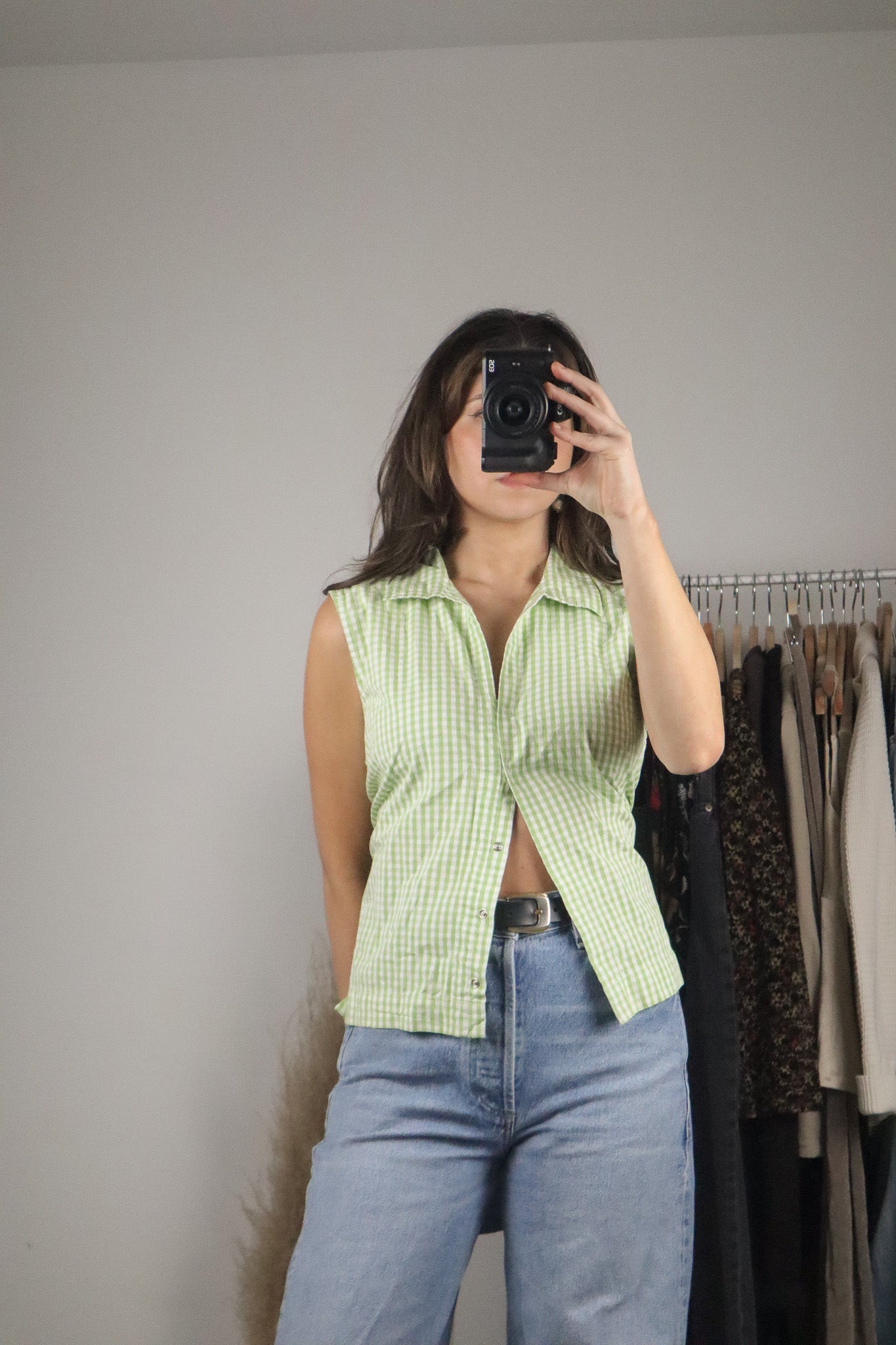 DeadStock x Vintage x Gingham Tank (L)