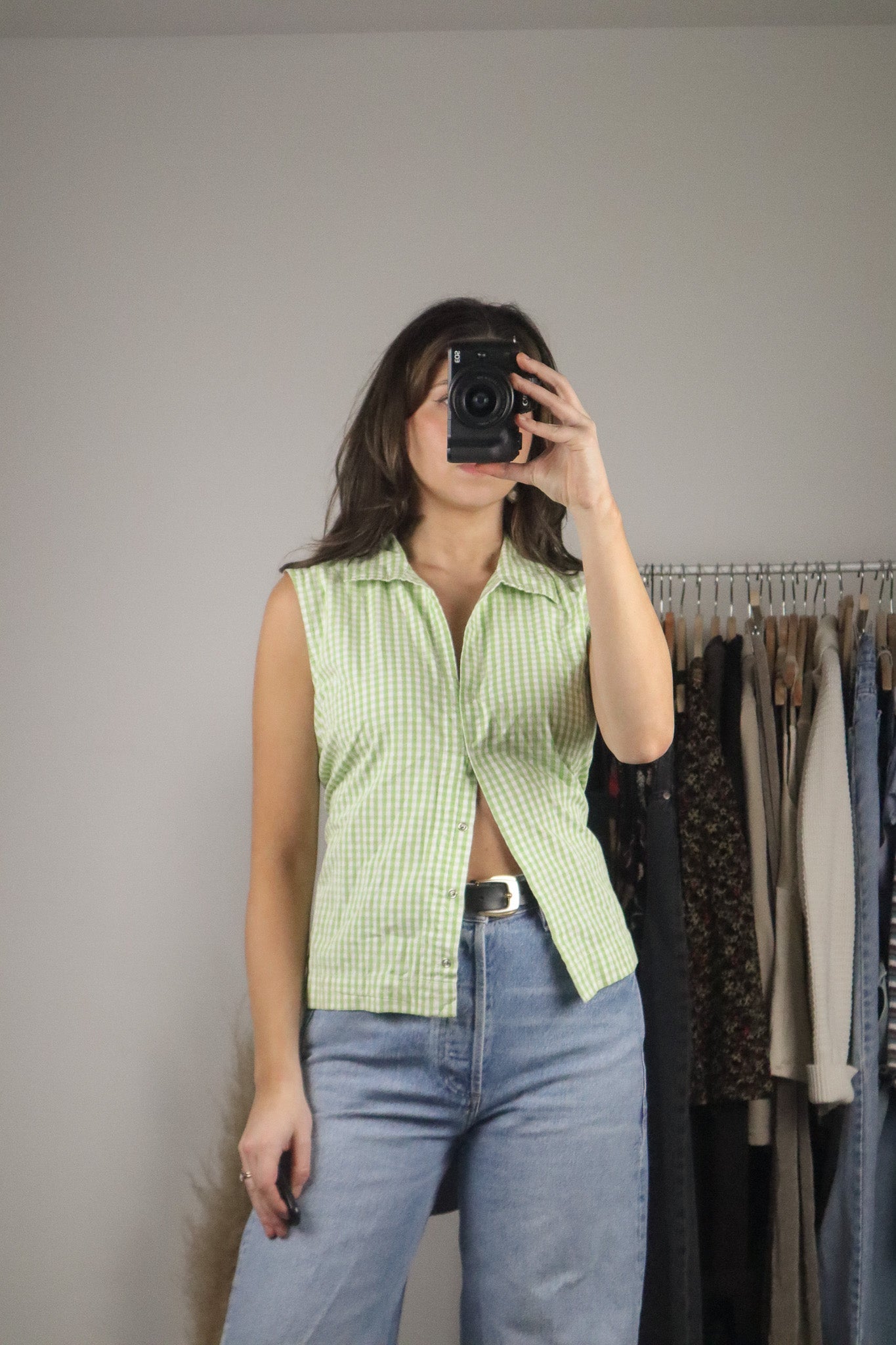 DeadStock x Vintage x Gingham Tank (L)