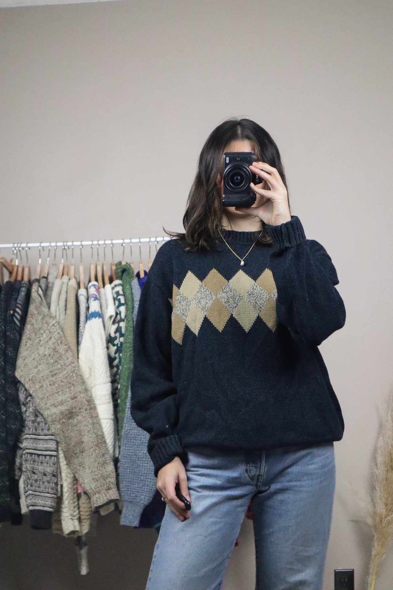 Vintage x Argyle Knit (S-L)