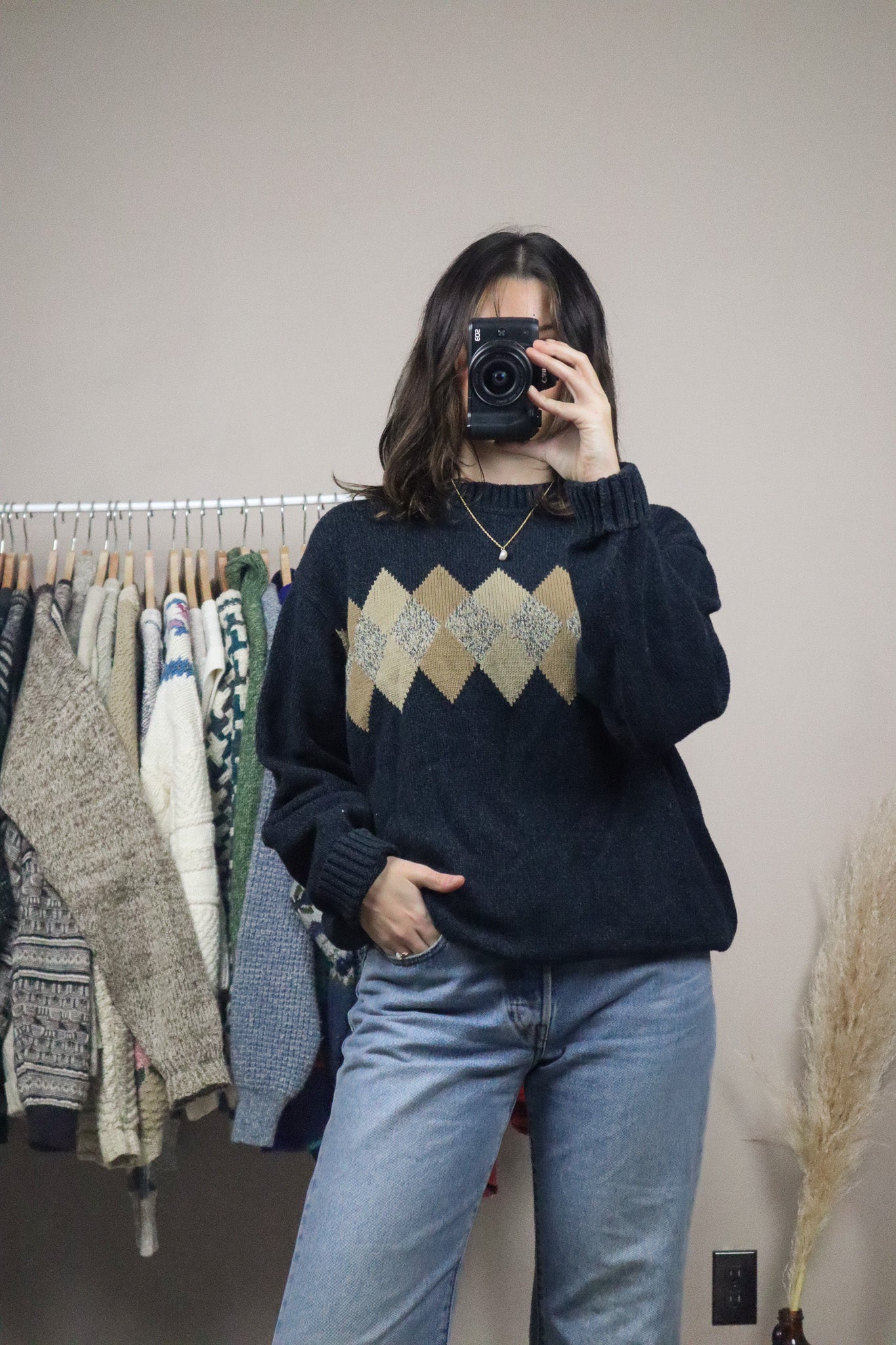 Vintage x Argyle Knit (S-L)