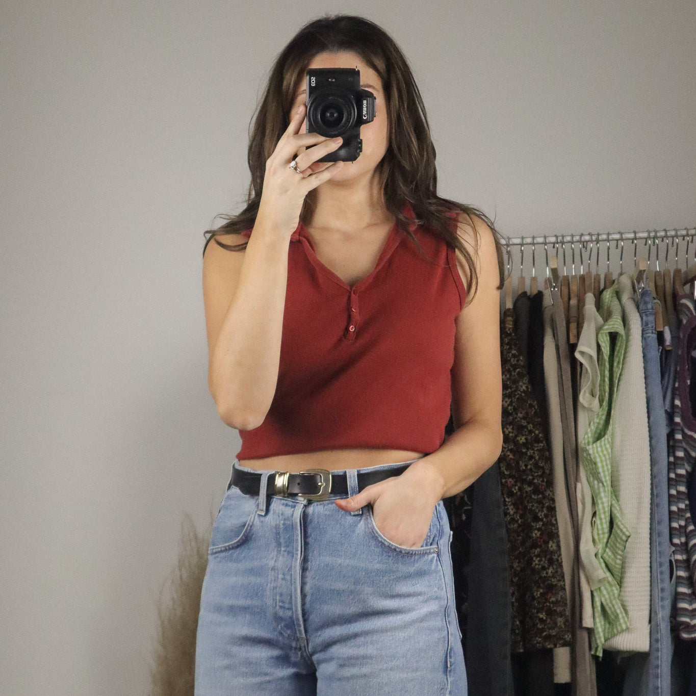Vintage x Collared Tank (M)