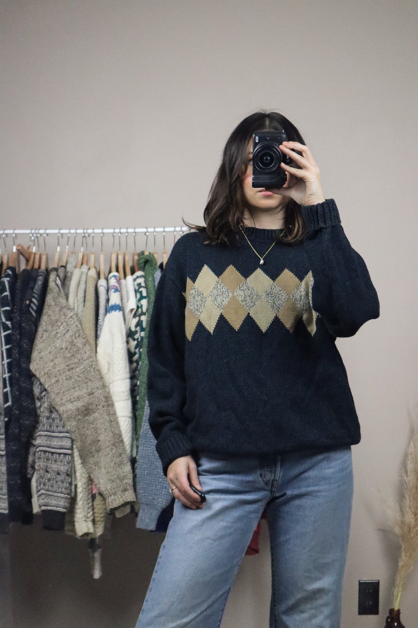 Vintage x Argyle Knit (S-L)