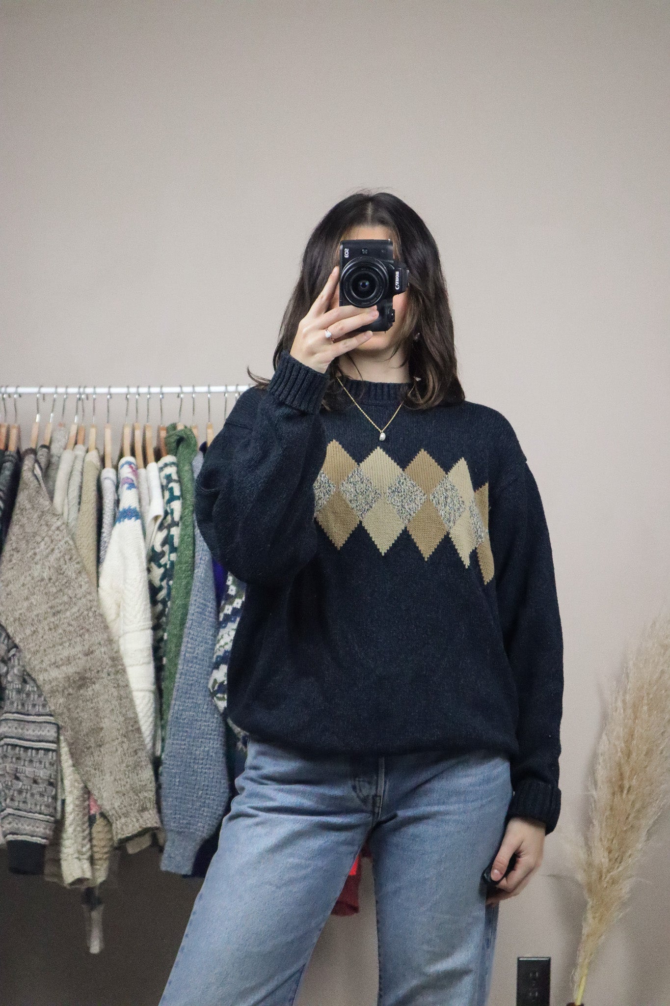 Vintage x Argyle Knit (S-L)