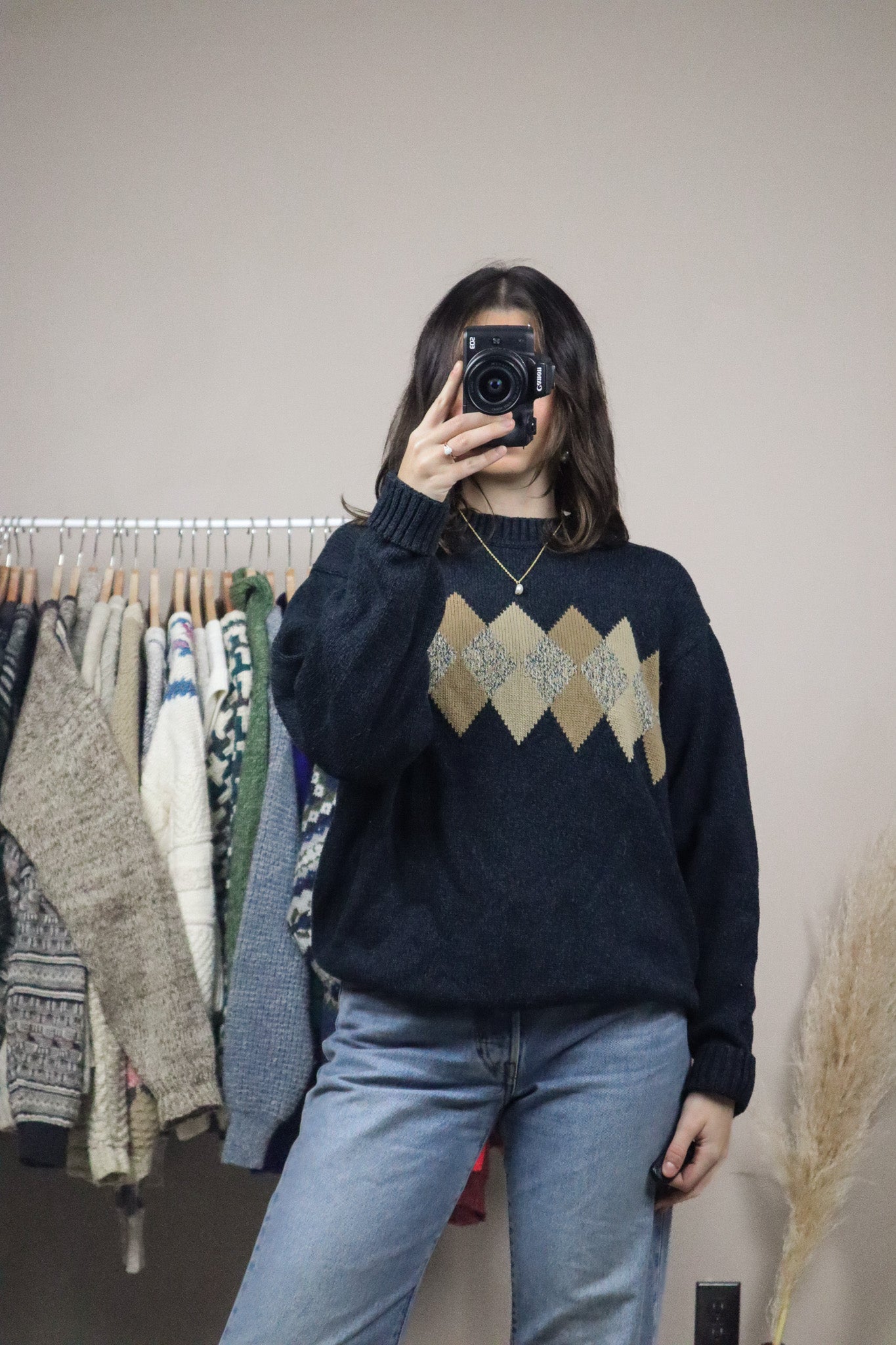 Vintage x Argyle Knit (S-L)