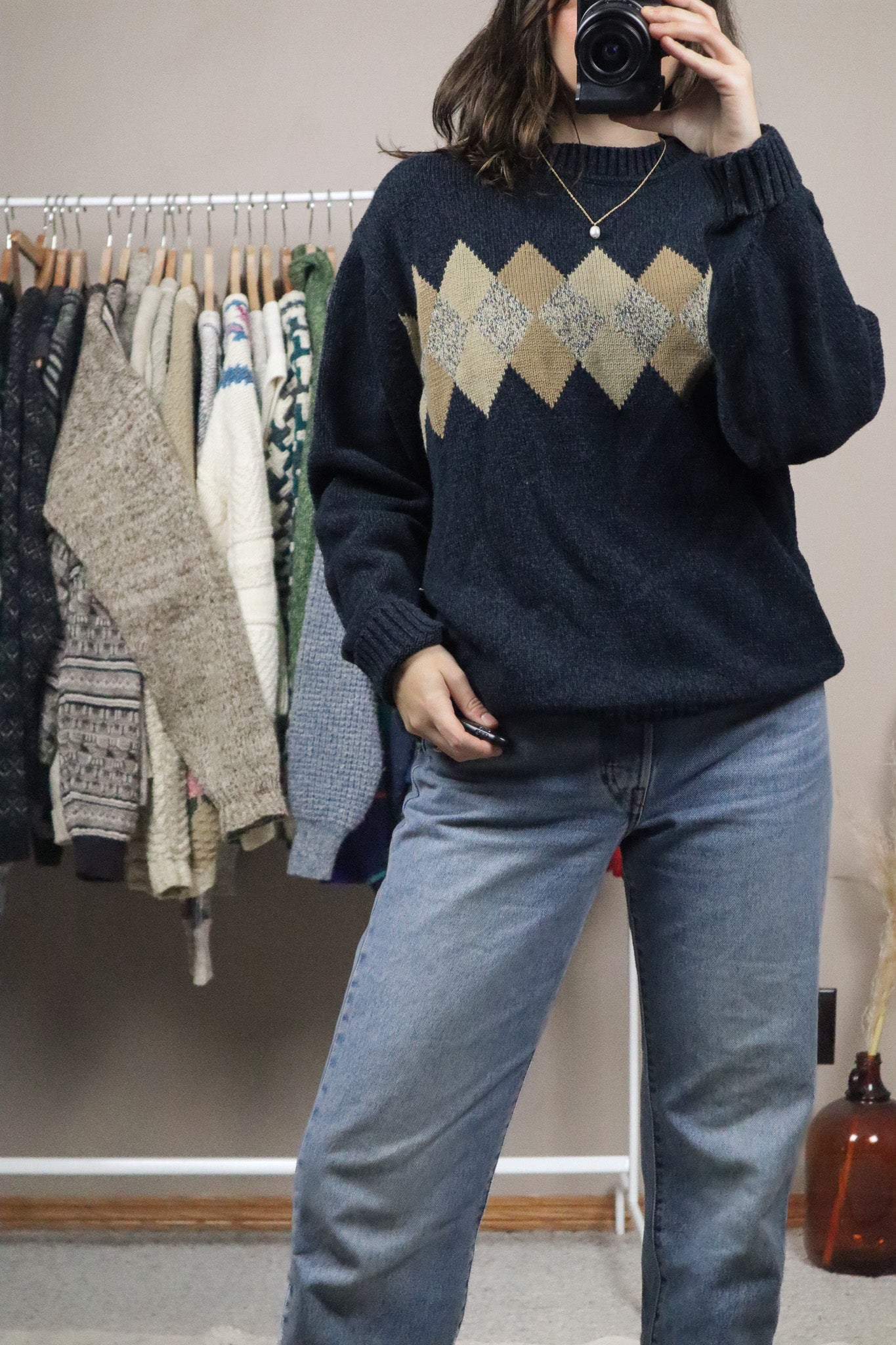 Vintage x Argyle Knit (S-L)