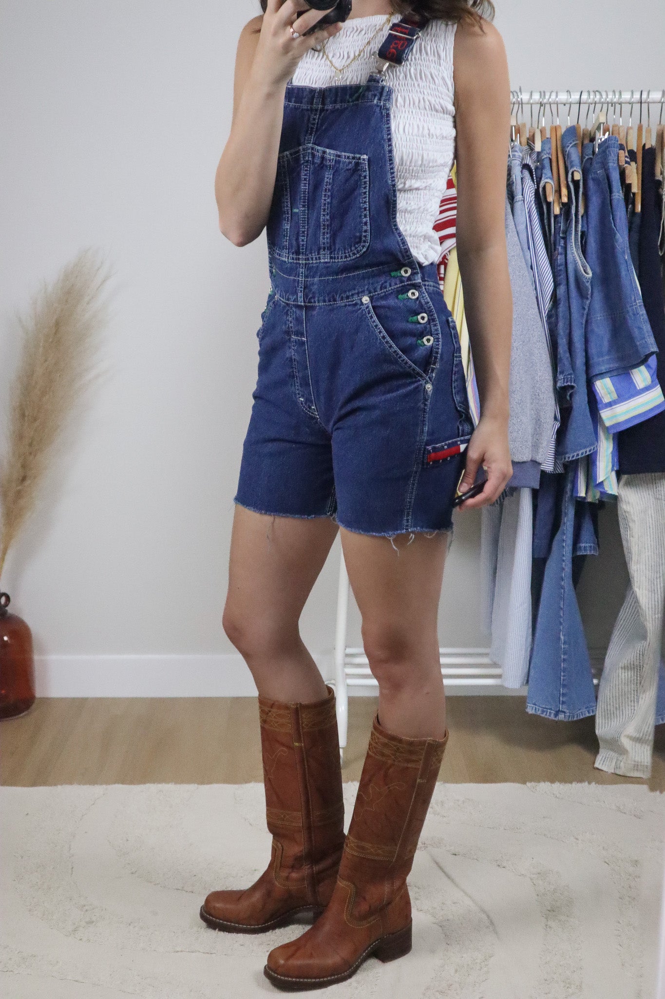 Made in Canada x Vintage x Tommy Hilfiger Denim Shortalls (XXS)