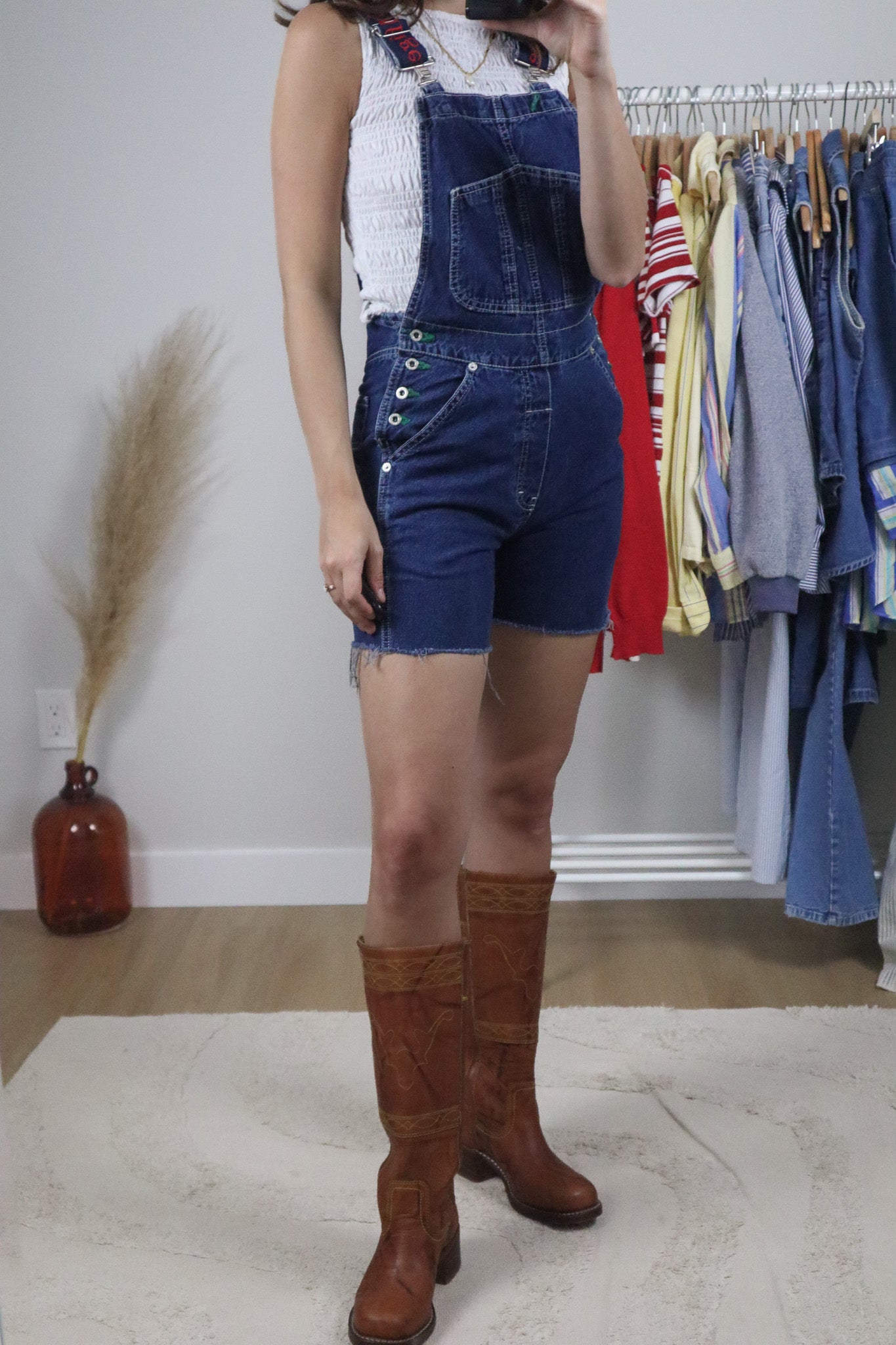 Made in Canada x Vintage x Tommy Hilfiger Denim Shortalls (XXS)