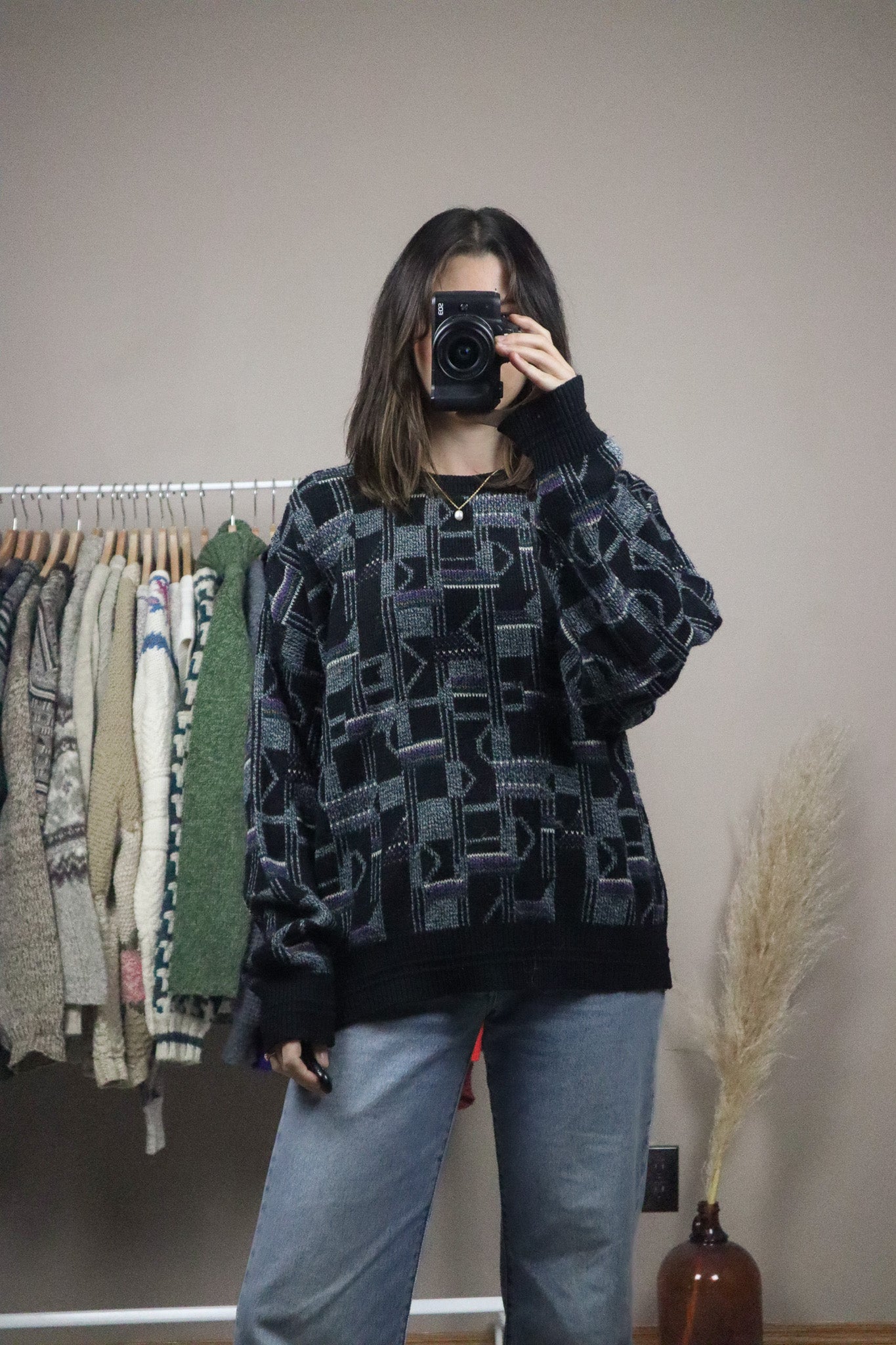 Made in Canada x Vintage x Patterned Sweater (L)