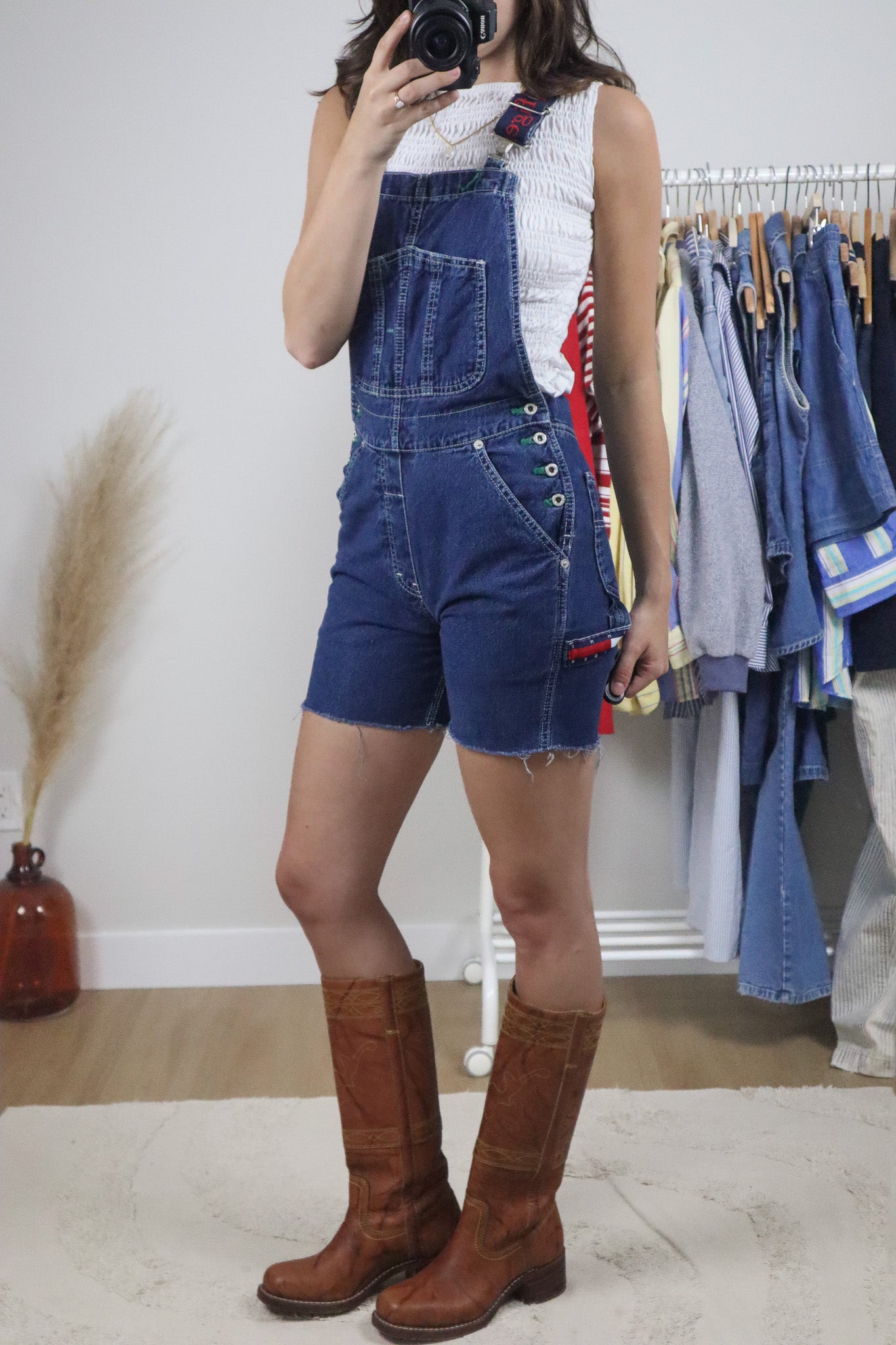Made in Canada x Vintage x Tommy Hilfiger Denim Shortalls (XXS)