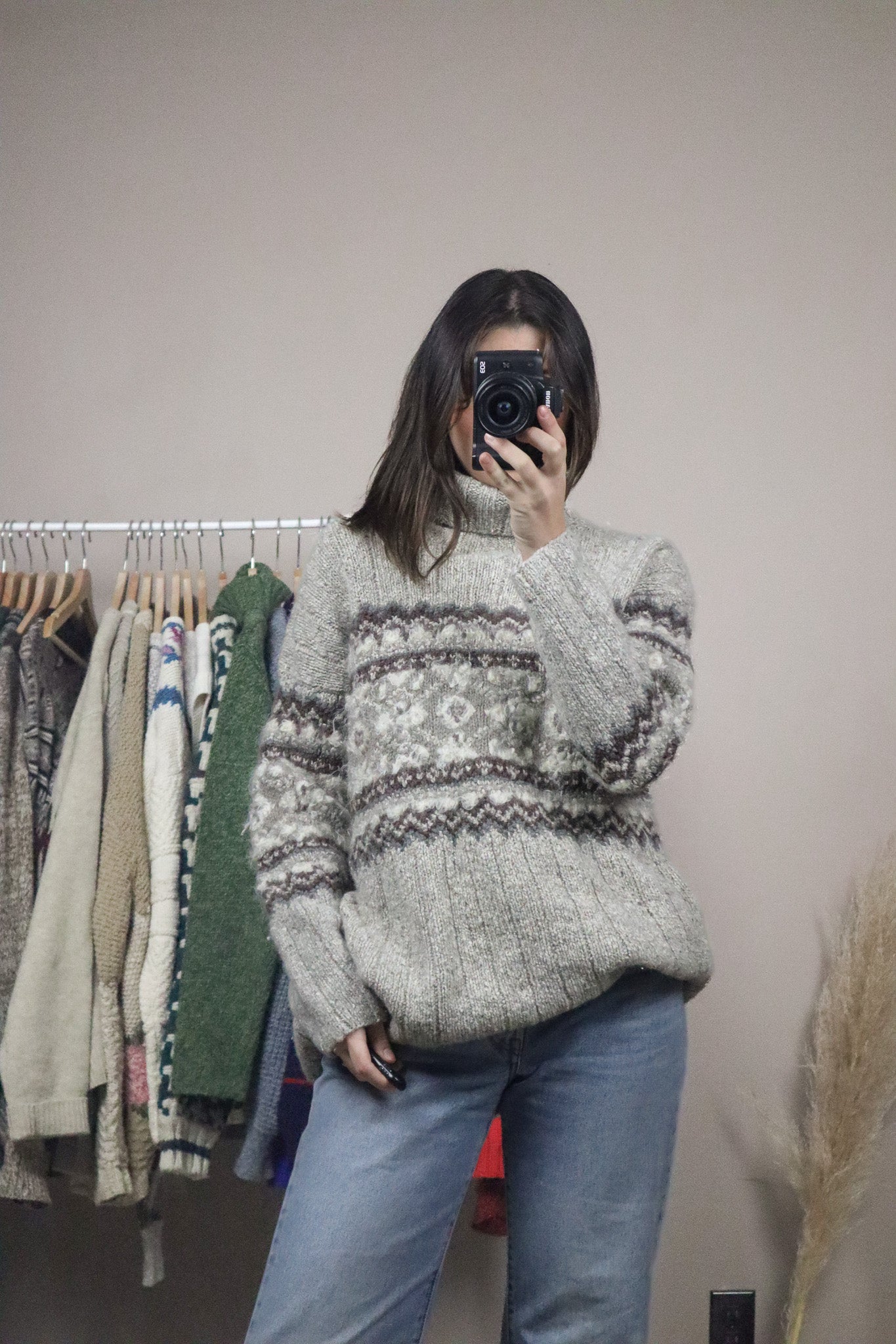 Vintage x Silk & Mohair Blend Turtleneck (M)