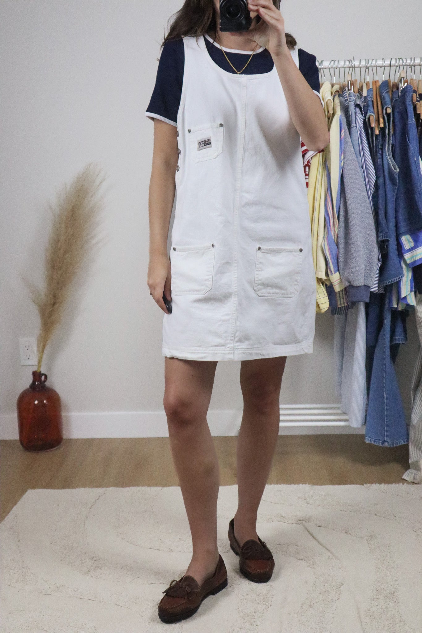 Vintage x Cotton Overall Dress (M)