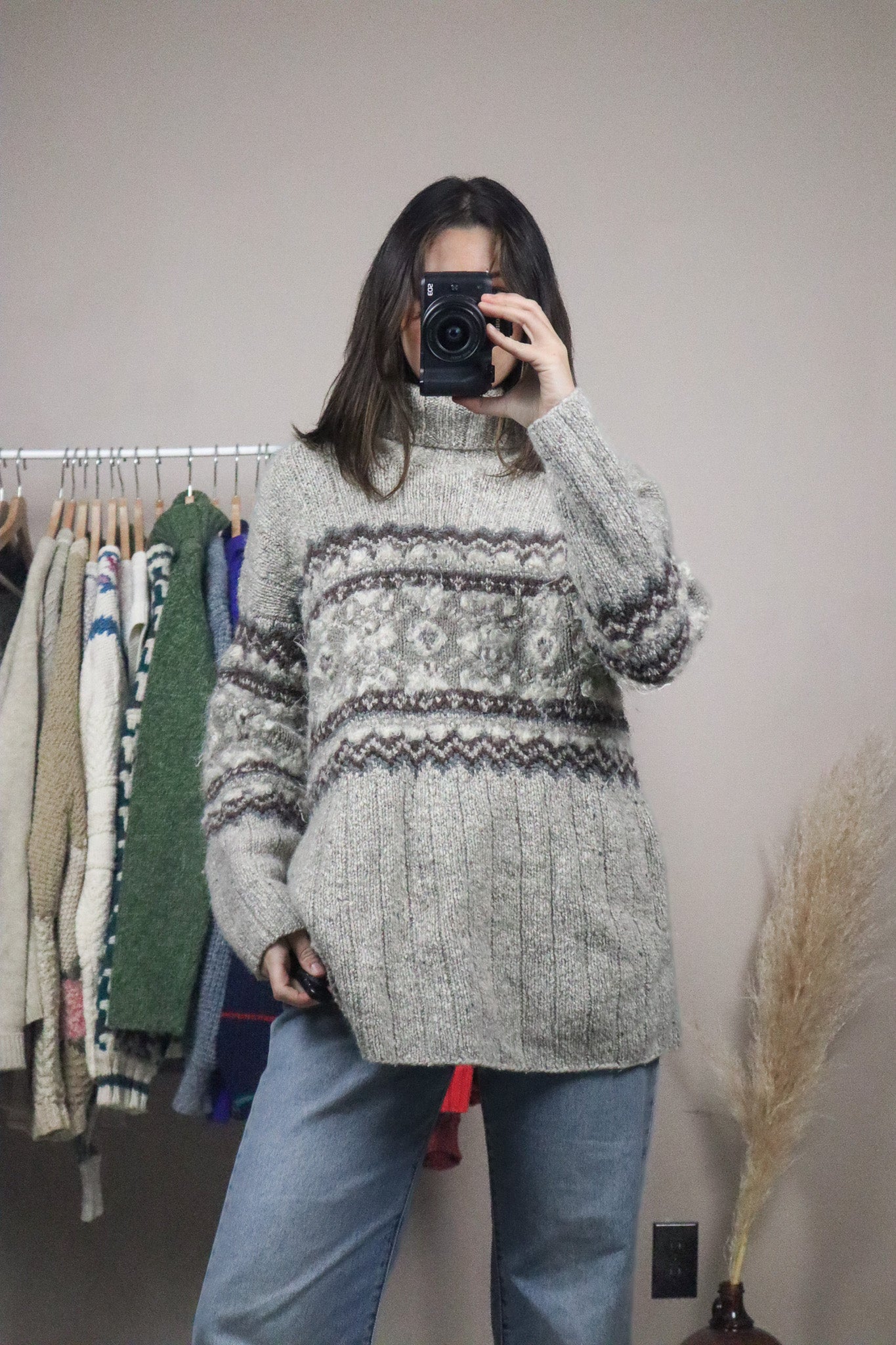 Vintage x Silk & Mohair Blend Turtleneck (M)
