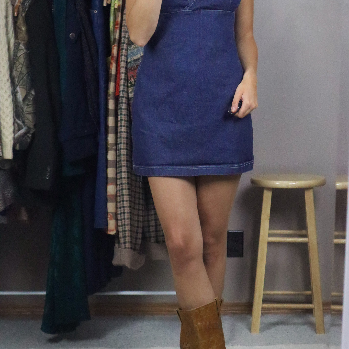 Made in Canada x Vintage x Denim Mini Dress (S)