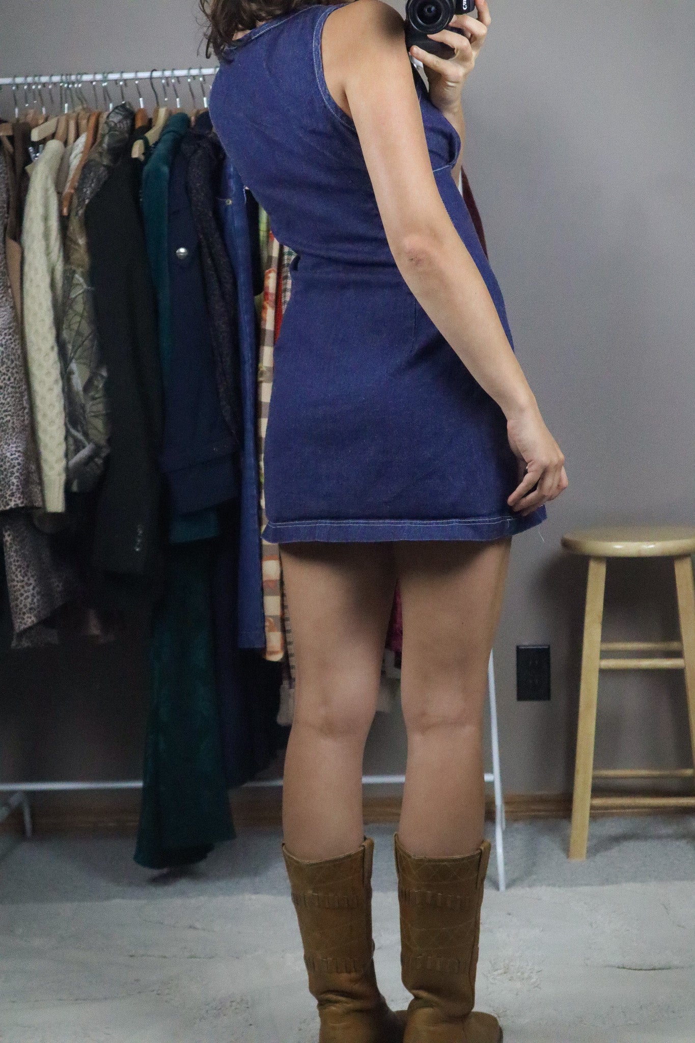 Made in Canada x Vintage x Denim Mini Dress (S)
