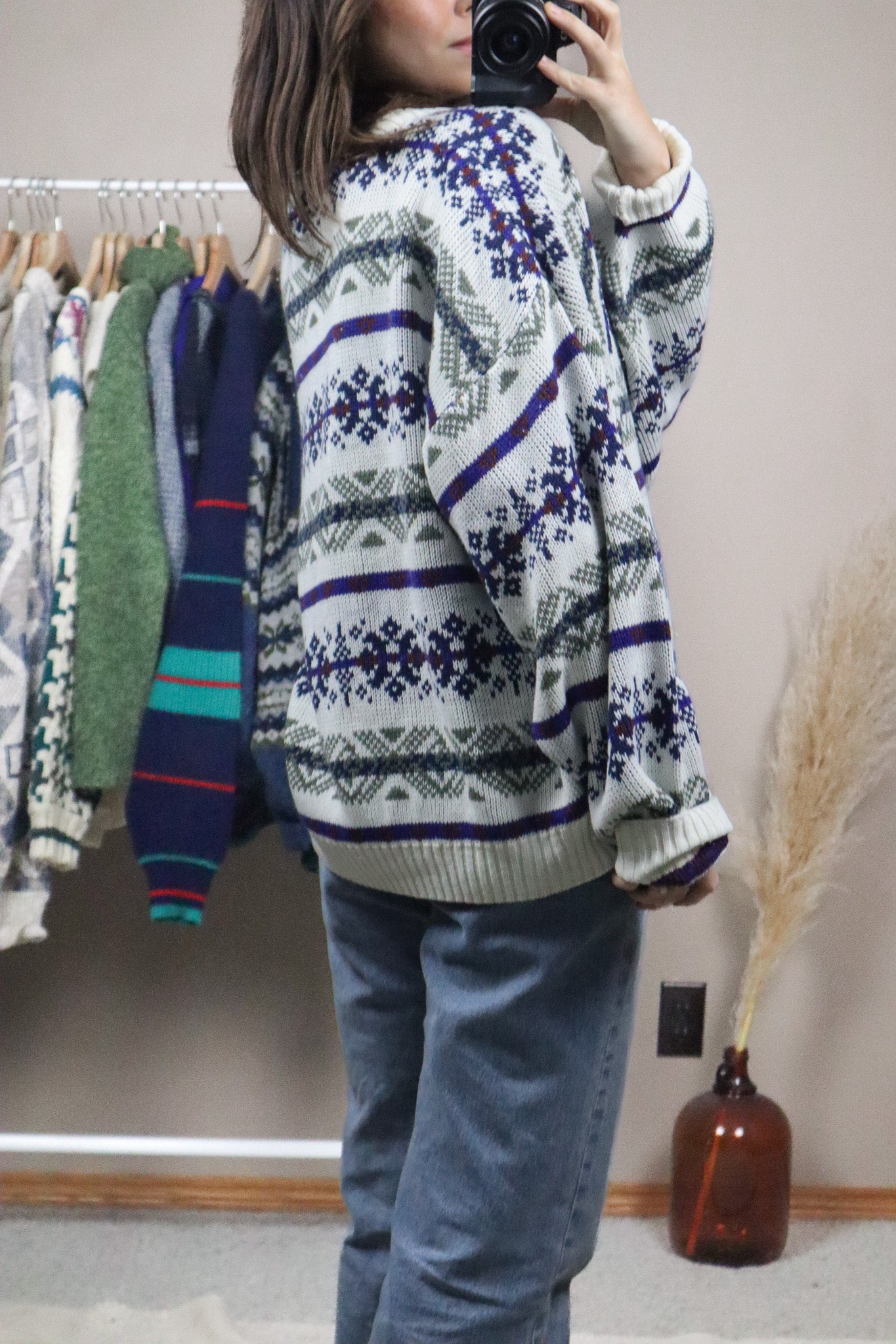 Vintage x Patterned Knit (L)